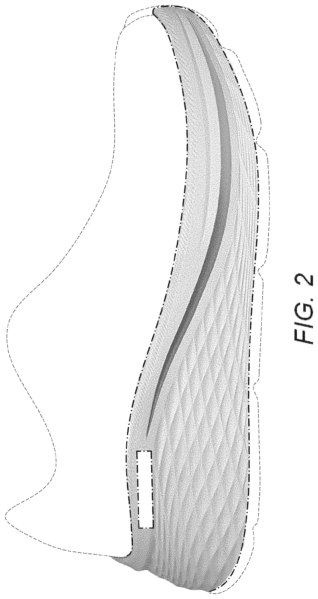 Patent USD1001441 Figure 2 – Shoe midsole periphery