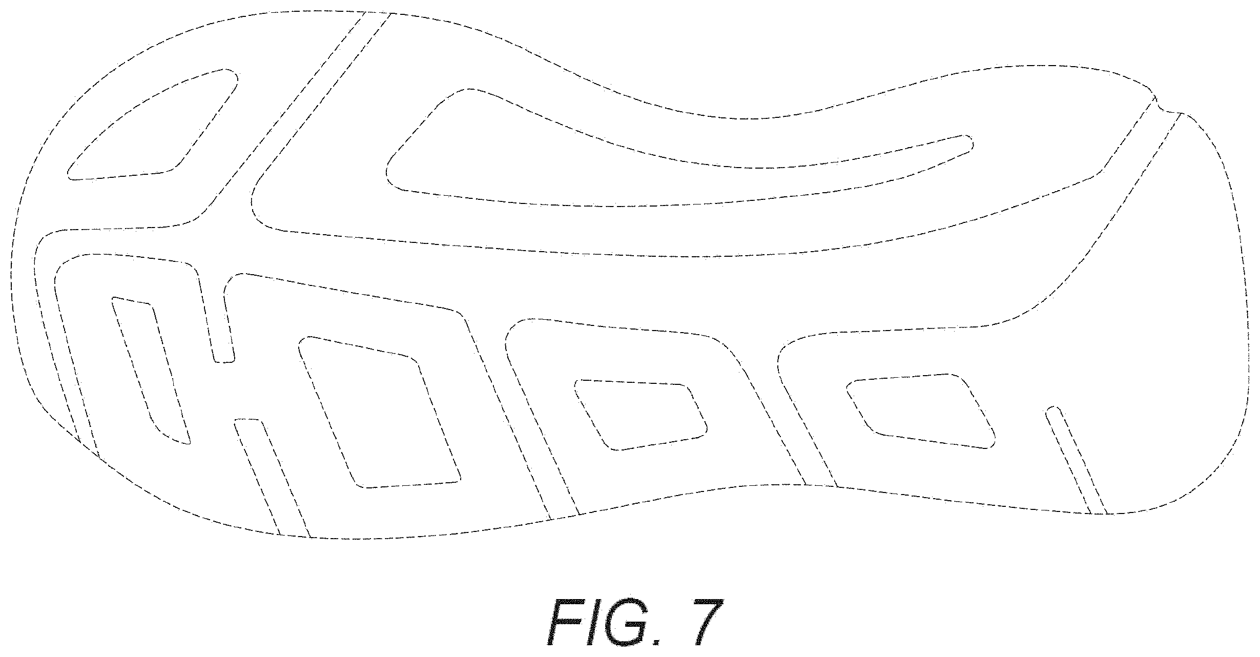 Patent USD1001441 Figure 6 – Shoe midsole periphery