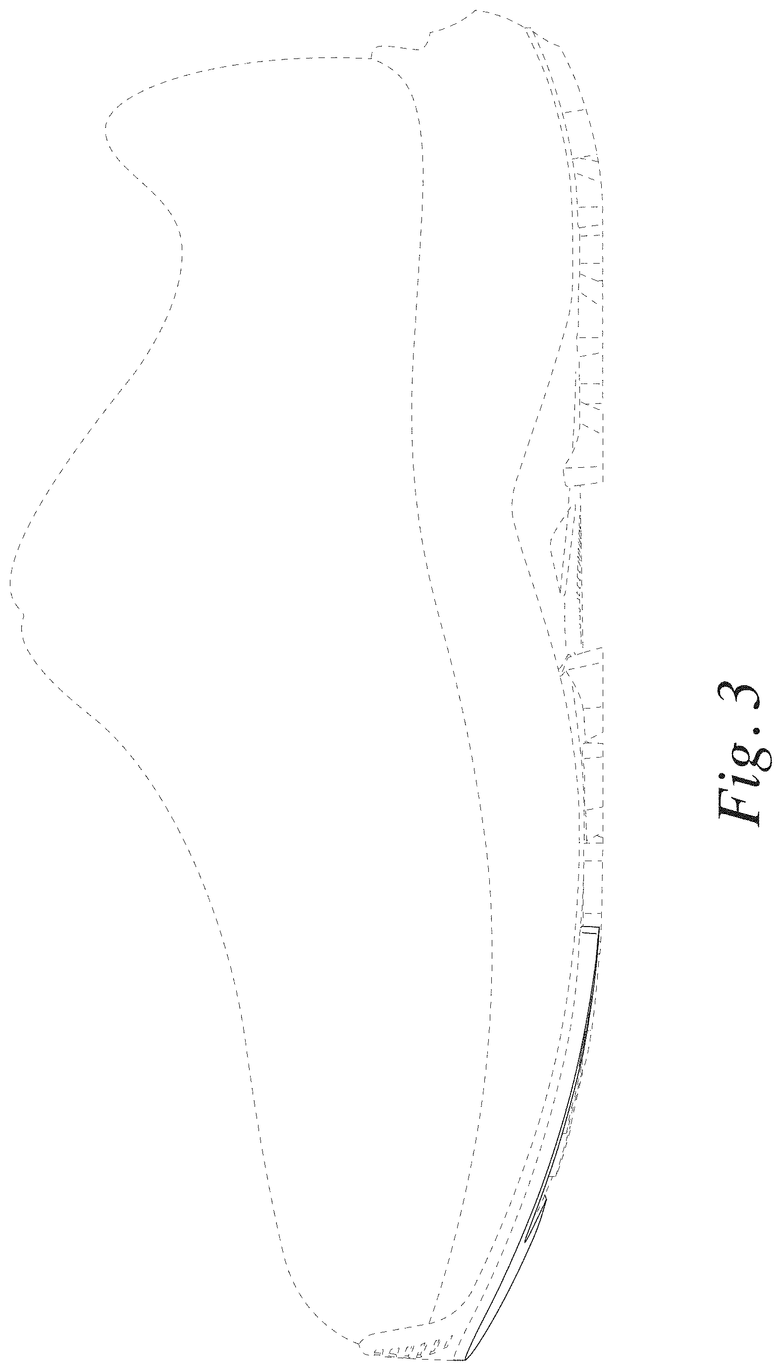 Patent USD1001442 Figure 3 – Footwear sole