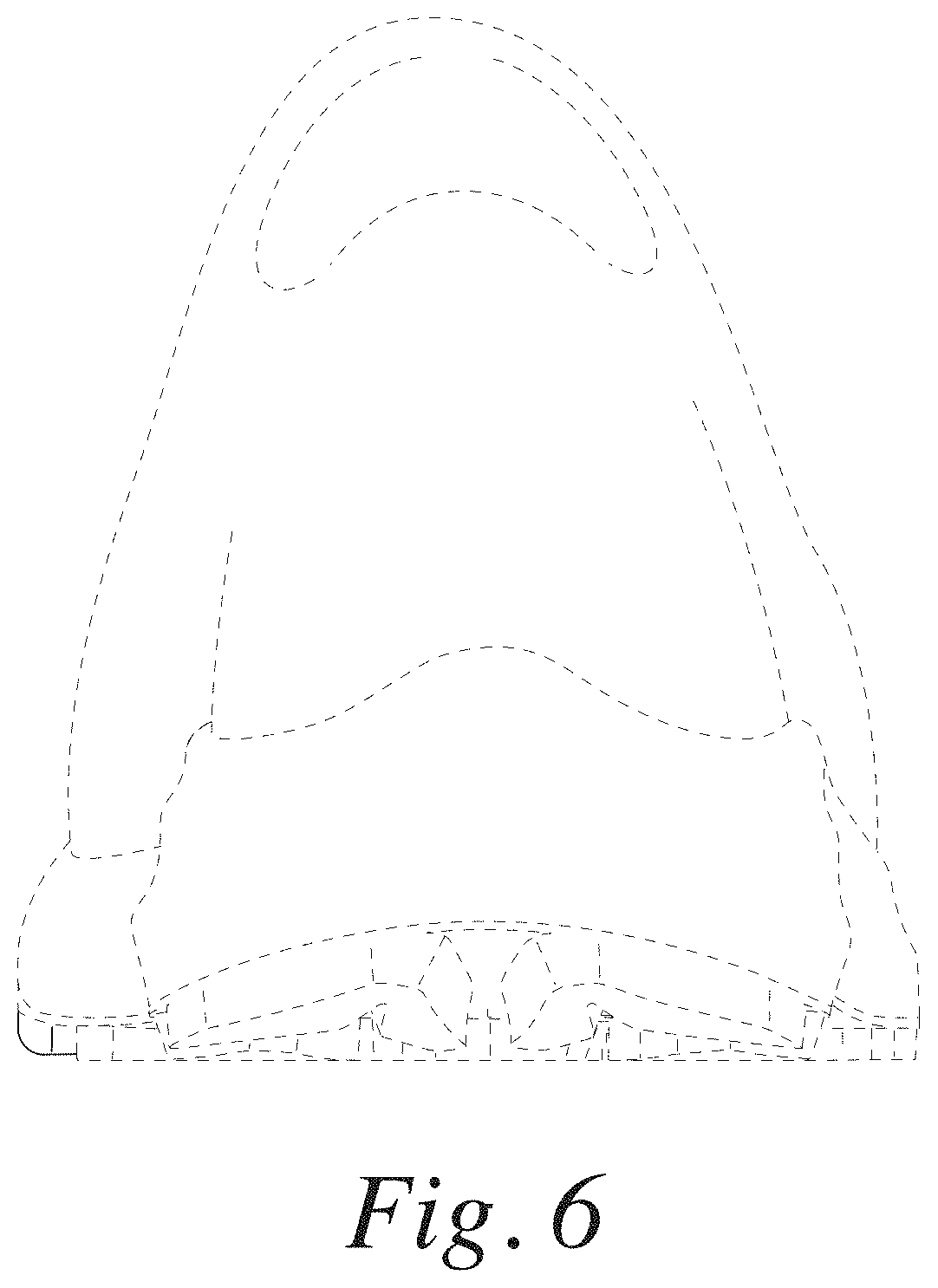 Patent USD1001442 Figure 6 – Footwear sole