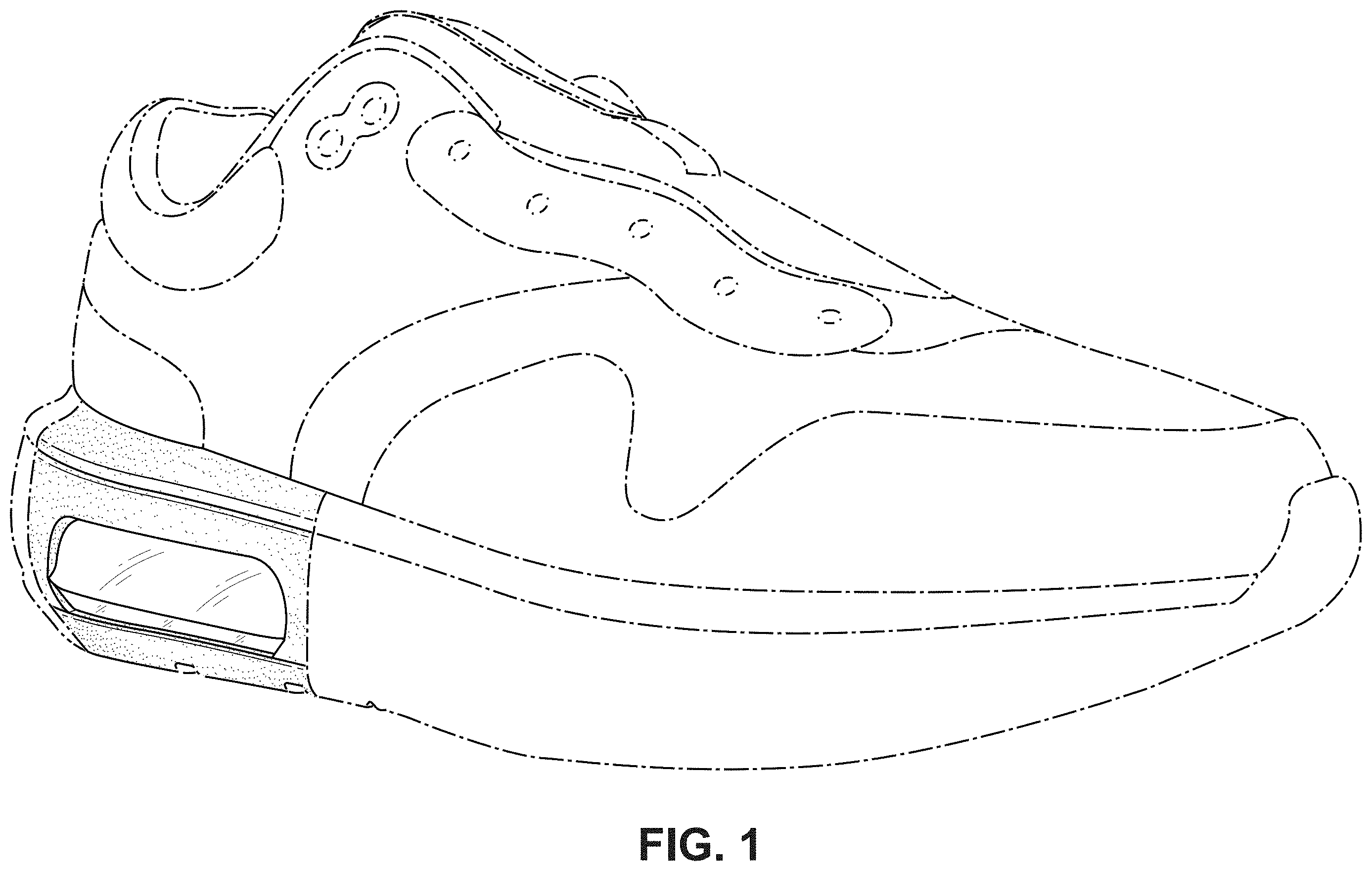 Patent USD1001445 — Shoe — Figure 1