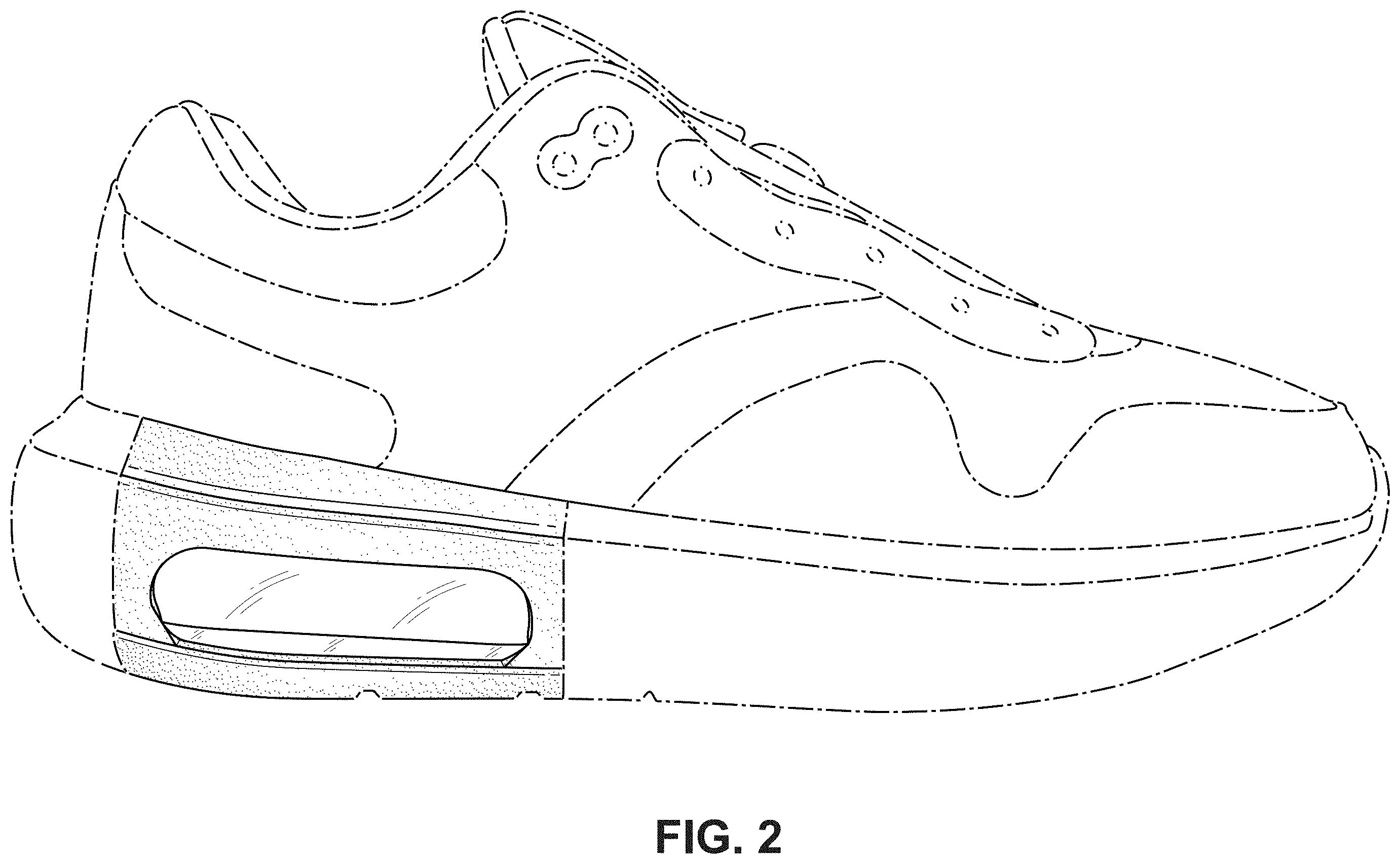 Patent USD1001445 Figure 2 – Shoe