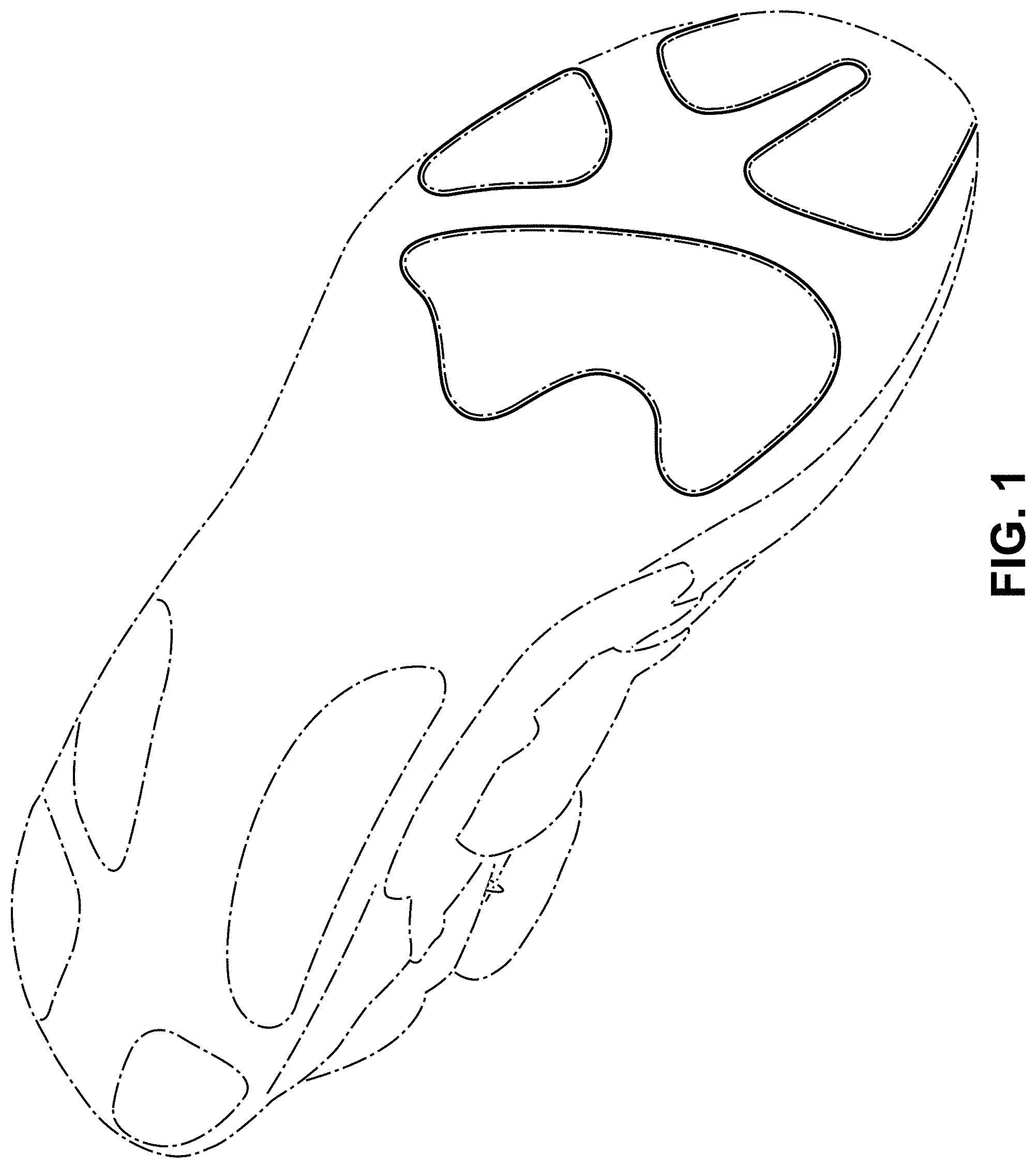 Patent USD1001447 Figure 1 – Shoe
