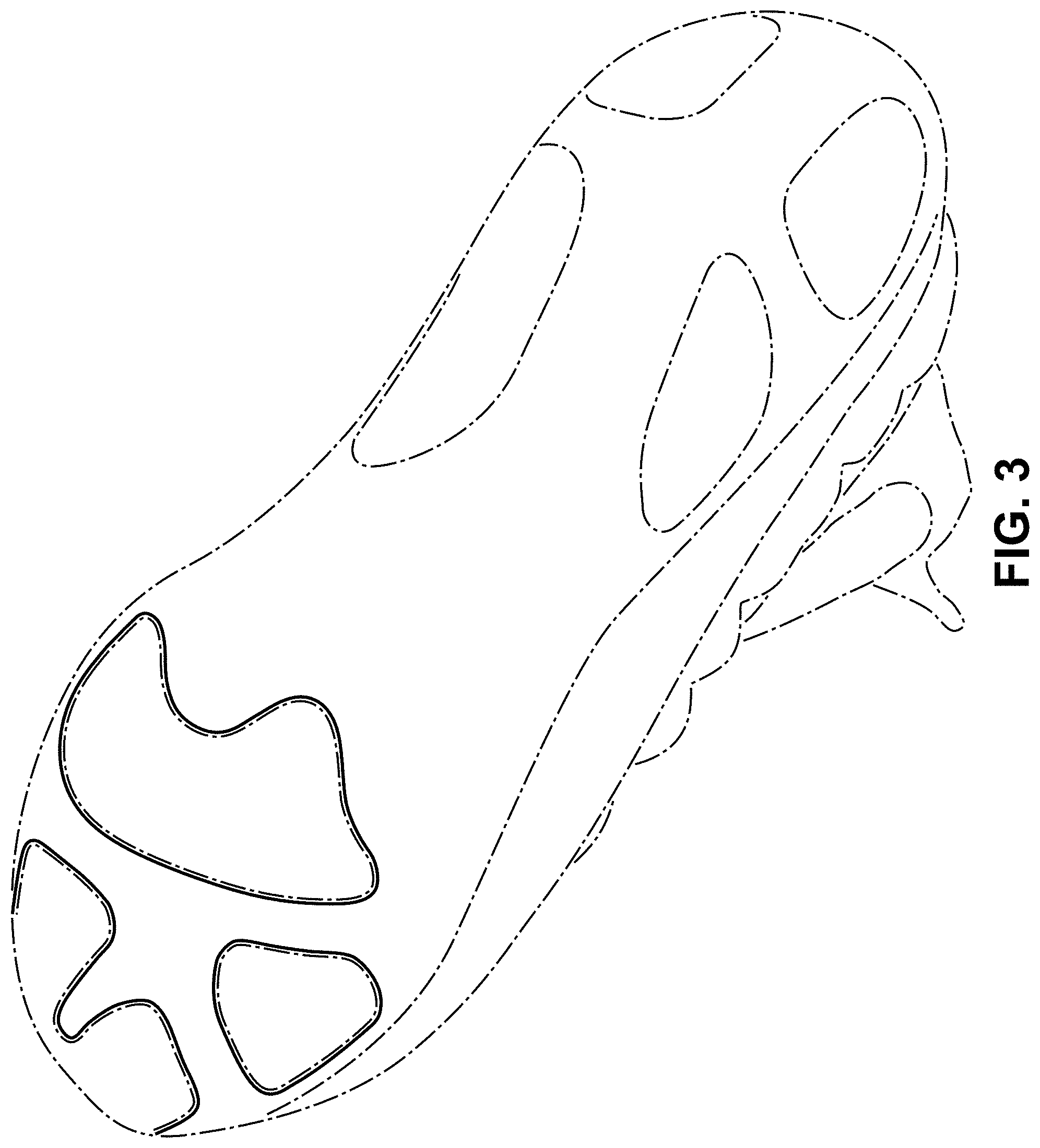 Patent USD1001447 Figure 3 – Shoe