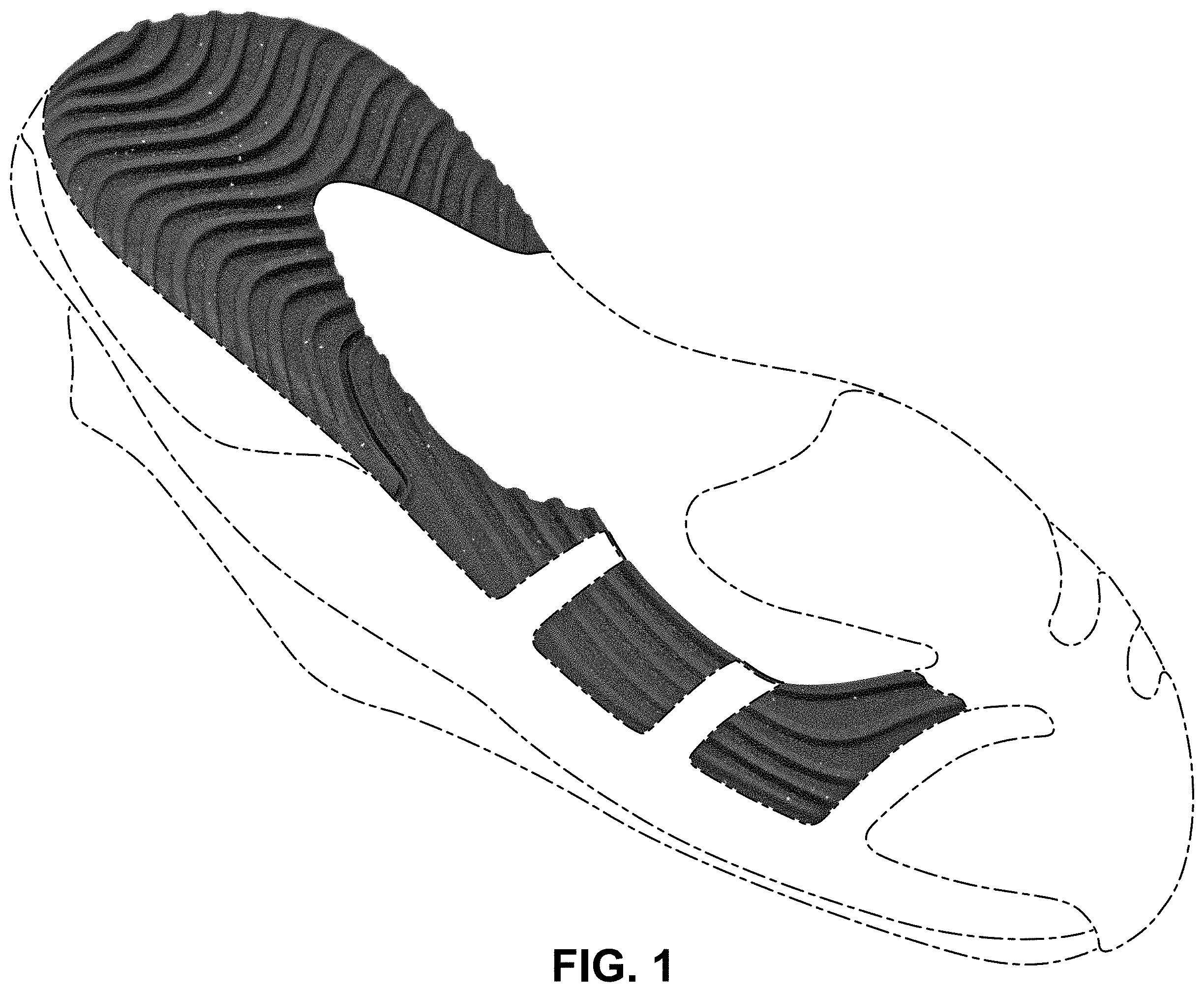 Patent USD1001449 Figure 1 – Shoe
