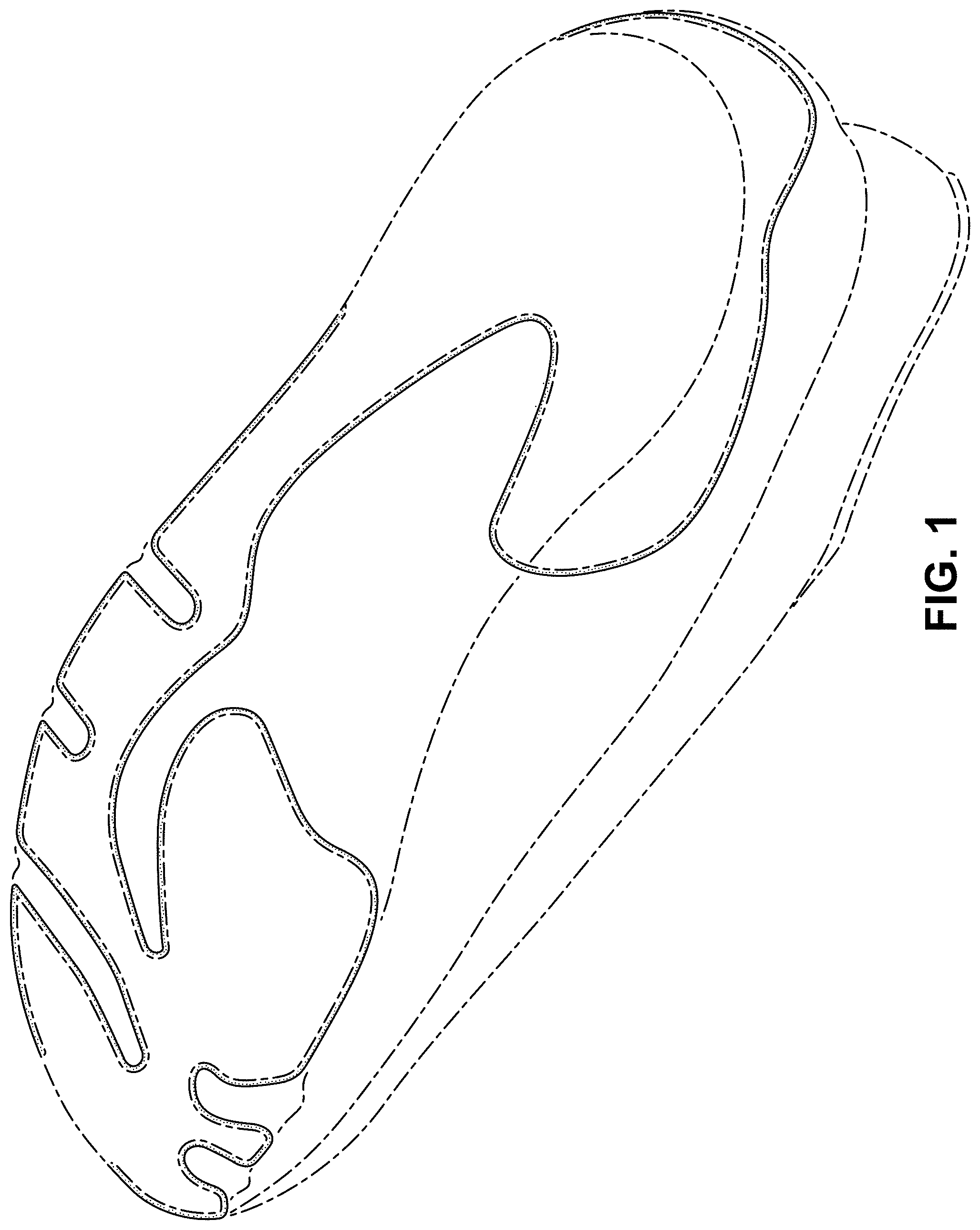 Patent USD1001450 Figure 1 – Shoe