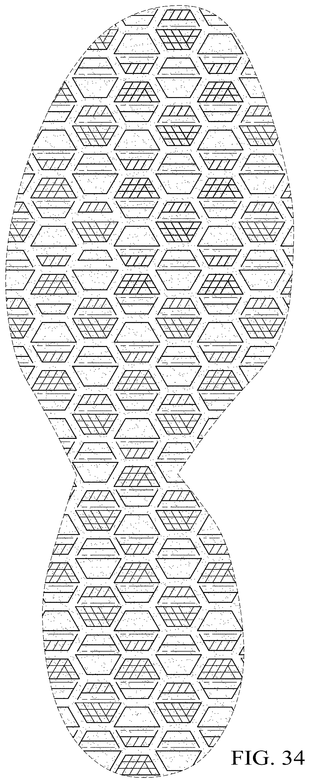 Patent USD1001451 Figure 10 – Sole with studs