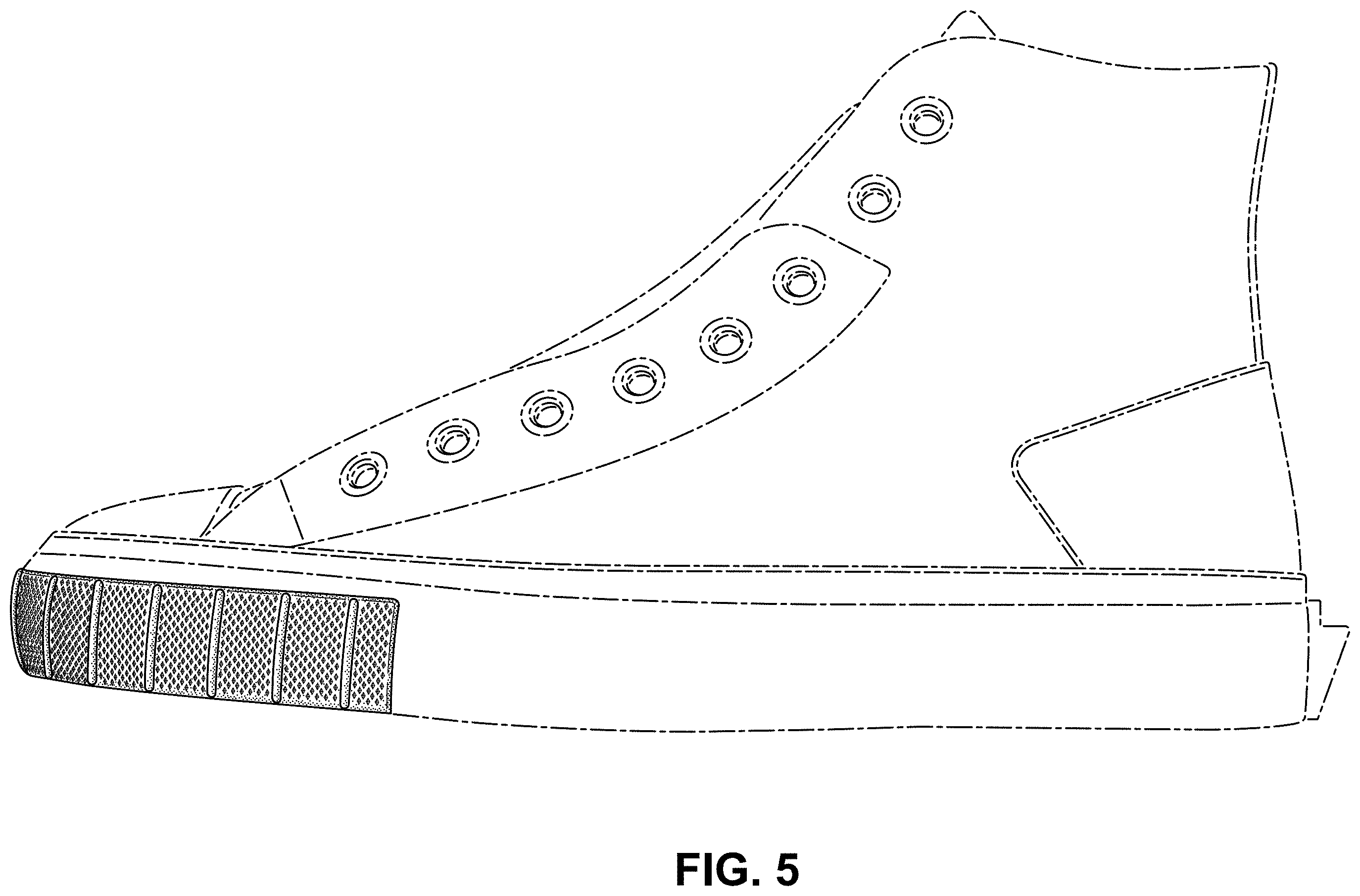 Patent USD1001453 Figure 5 – Shoe