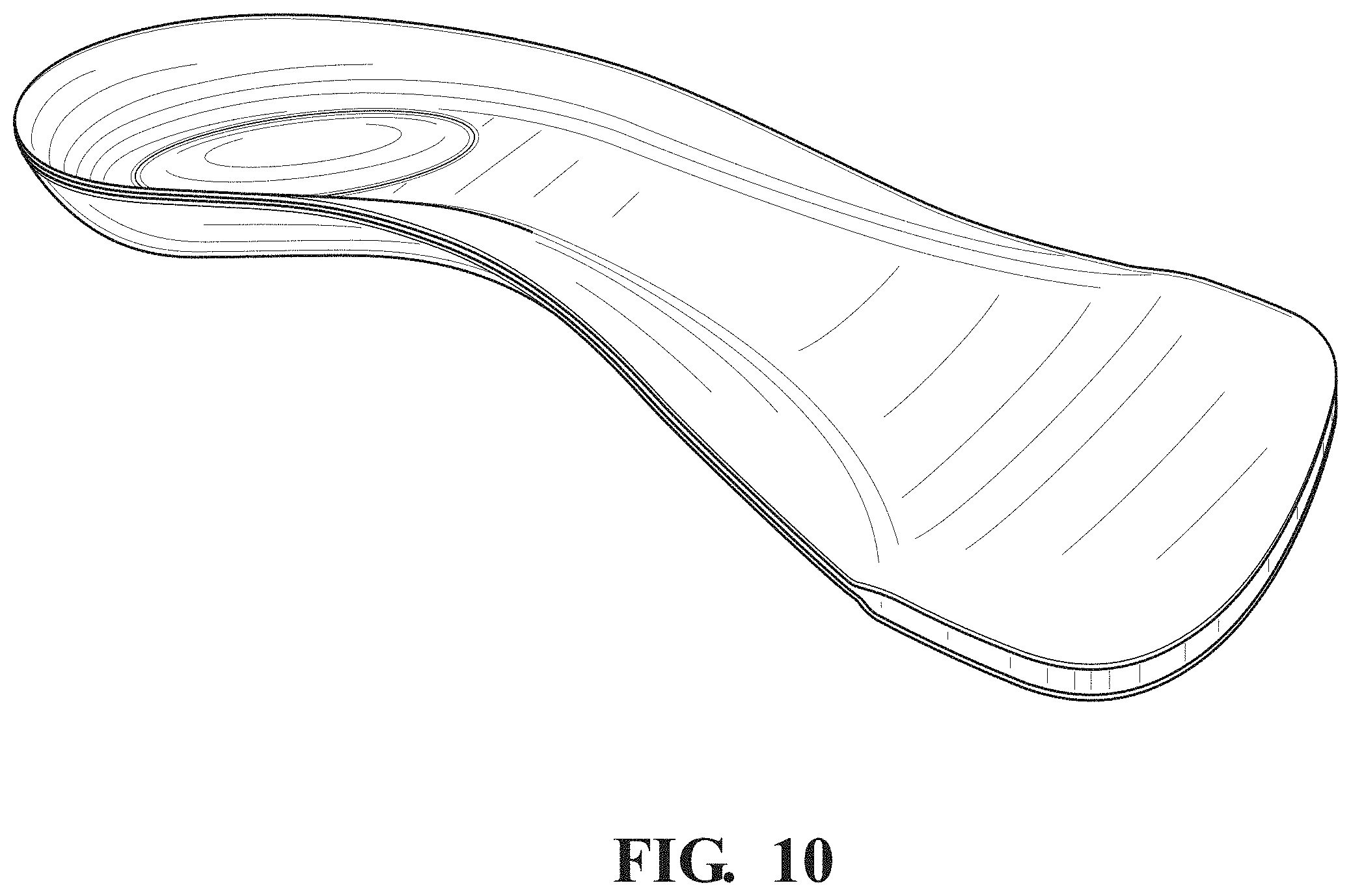 Patent USD1001454 Figure 9 – Insole