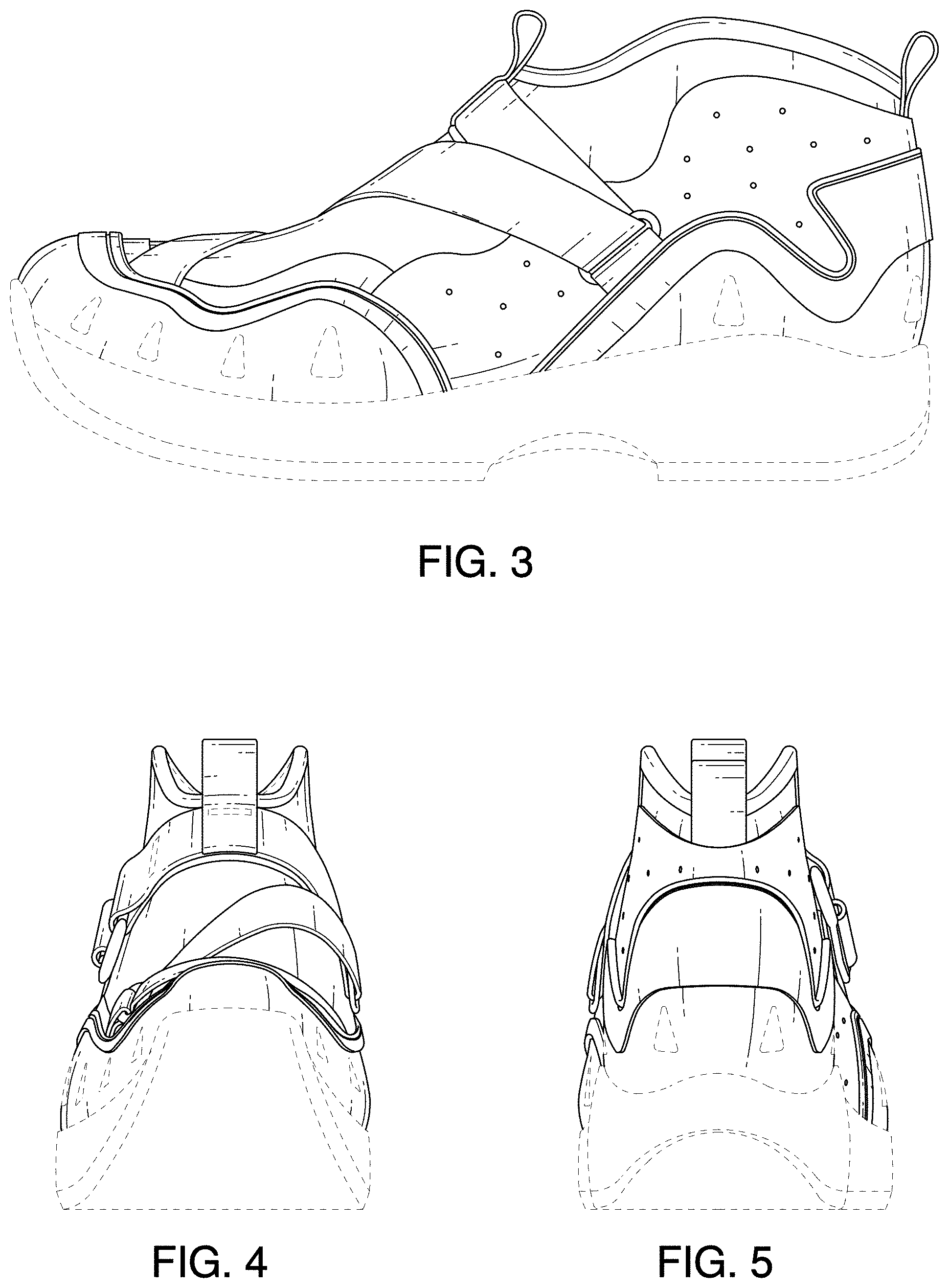 Patent USD1001455 Figure 2 – Footwear upper