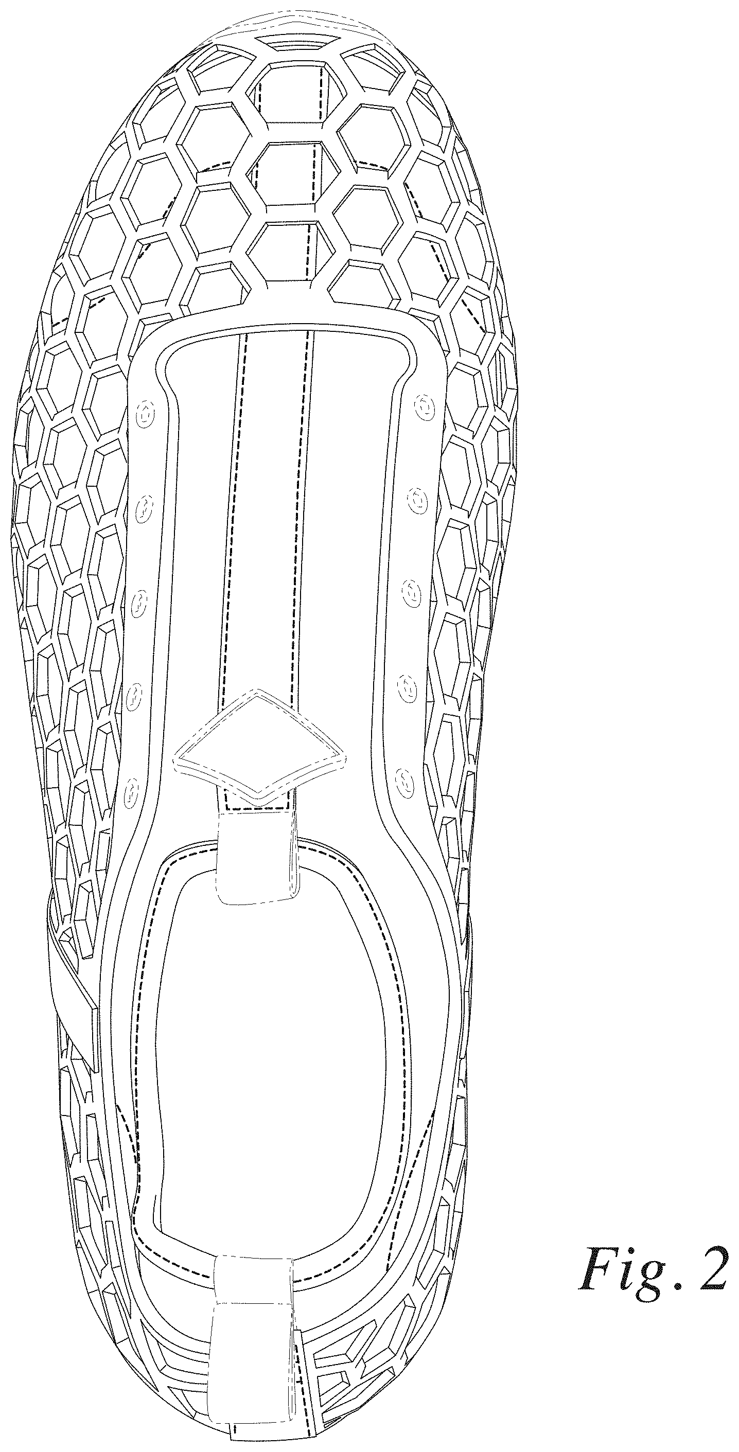 Patent USD1001456 Figure 2 – Footwear upper