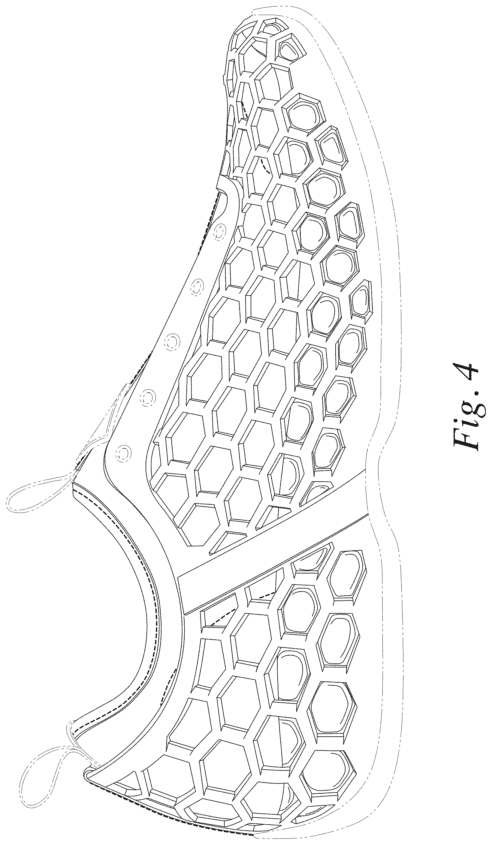 Patent USD1001456 Figure 4 – Footwear upper