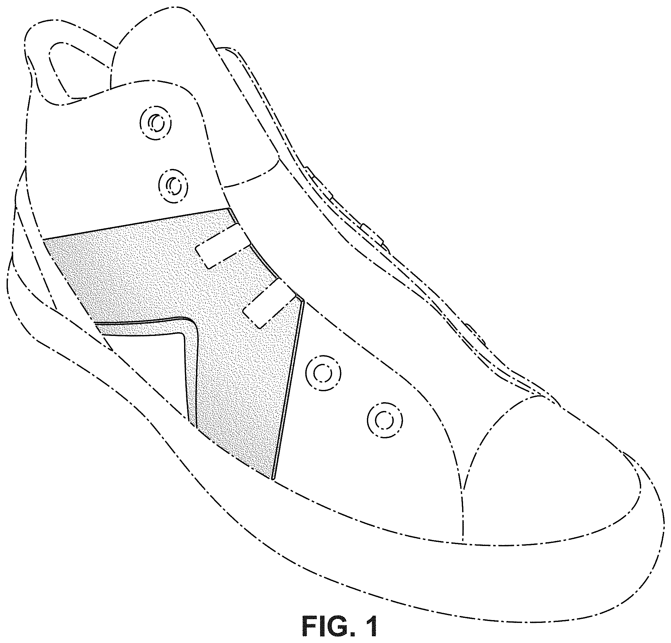 Patent USD1001457 Figure 1 – Shoe