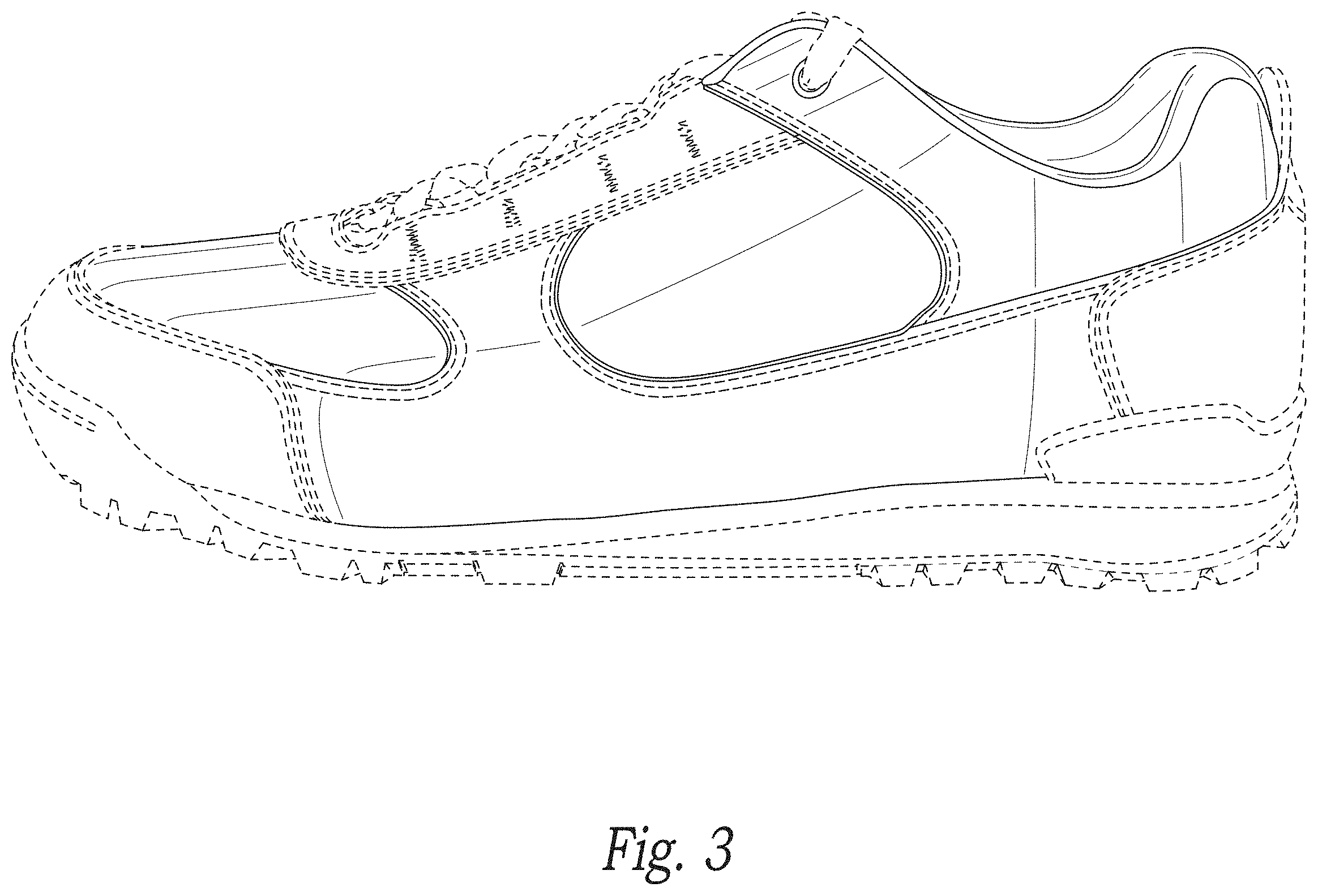 Patent USD1001459 Figure 3 – Shoe