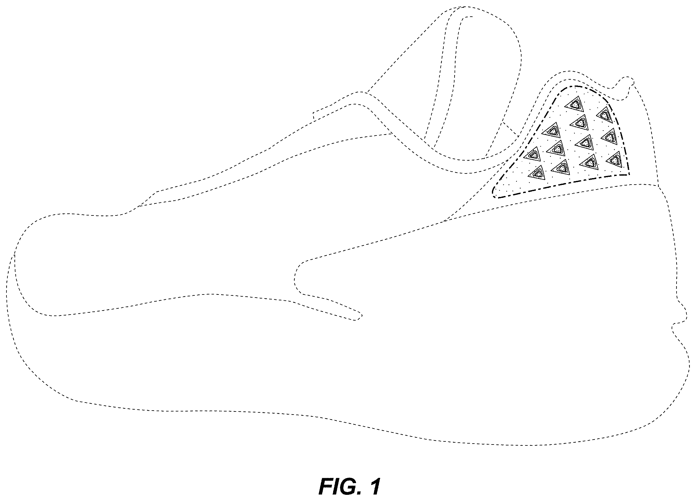 Patent USD1001463 Figure 1 – Shoe