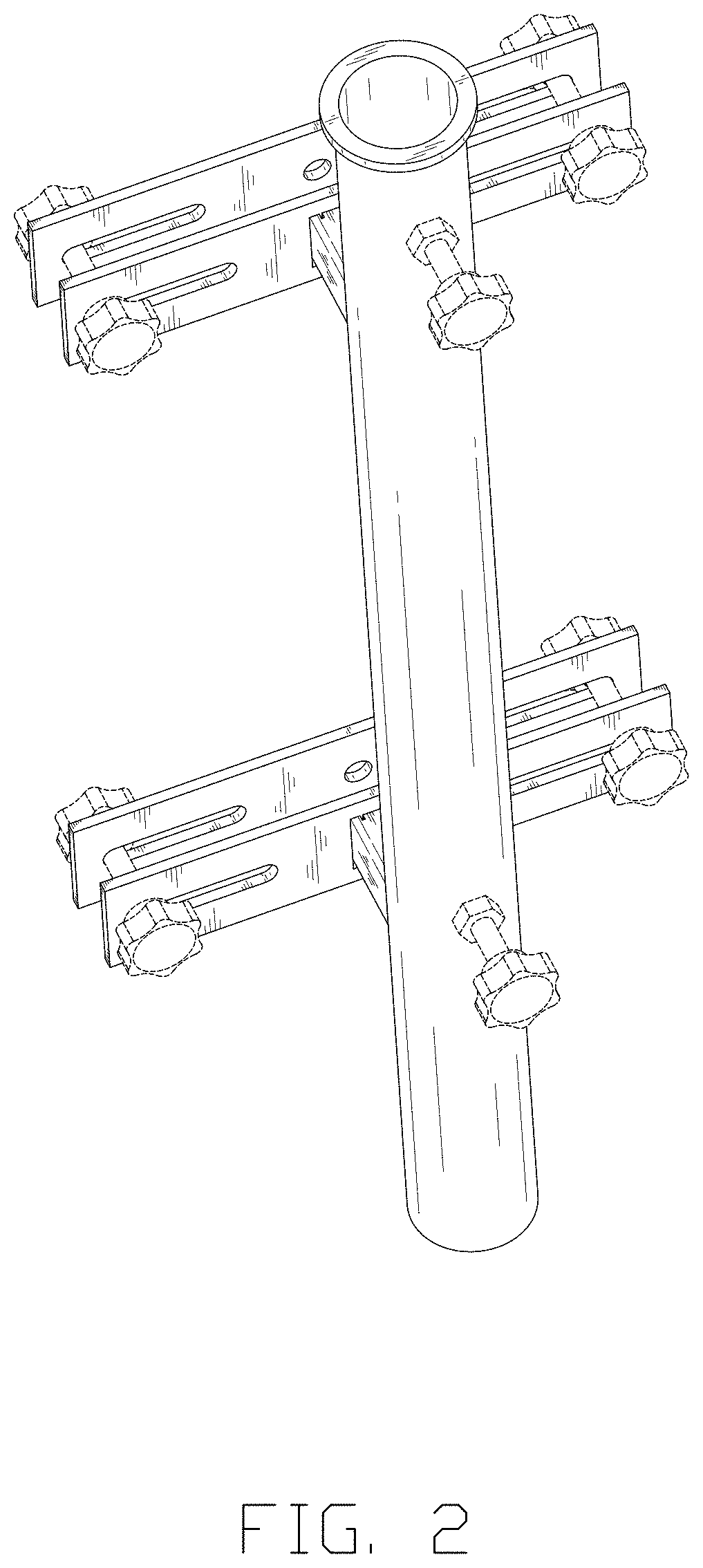 Patent USD1001481 Figure 2 – Umbrella base bracket