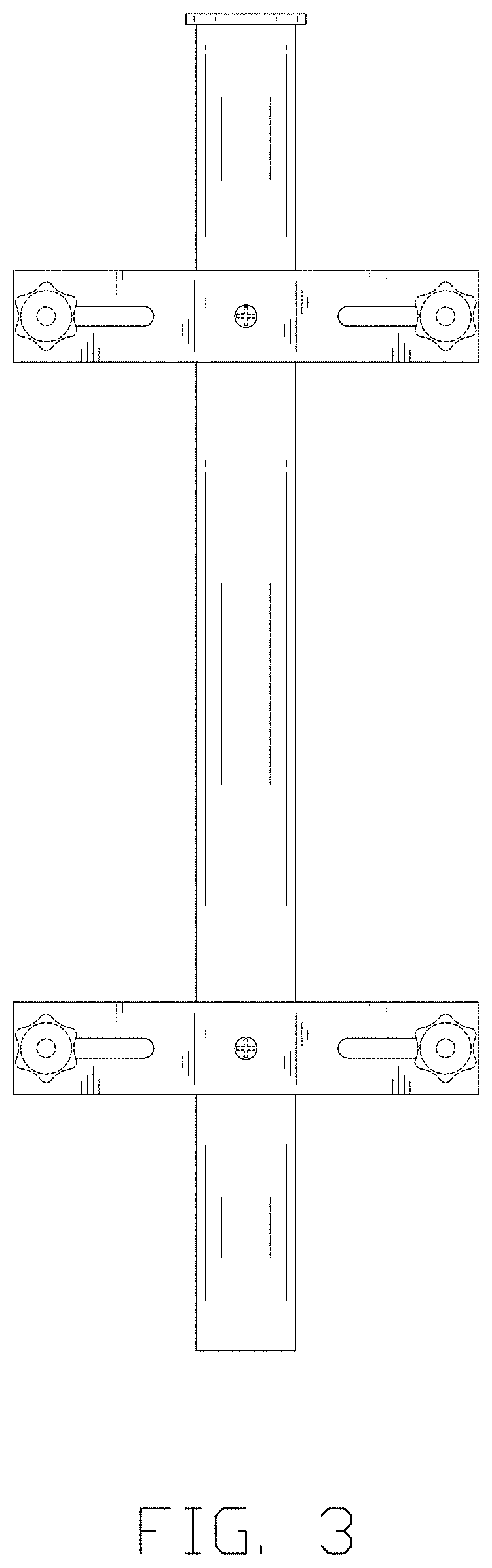 Patent USD1001481 Figure 3 – Umbrella base bracket