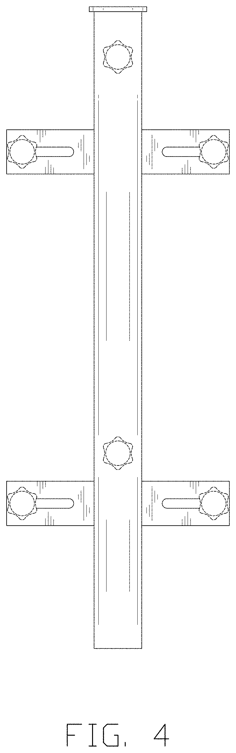 Patent USD1001481 Figure 4 – Umbrella base bracket