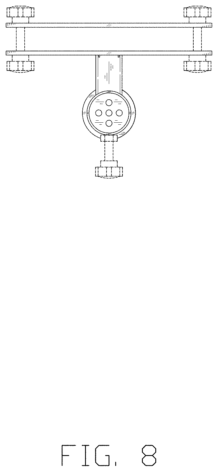Patent USD1001481 Figure 8 – Umbrella base bracket