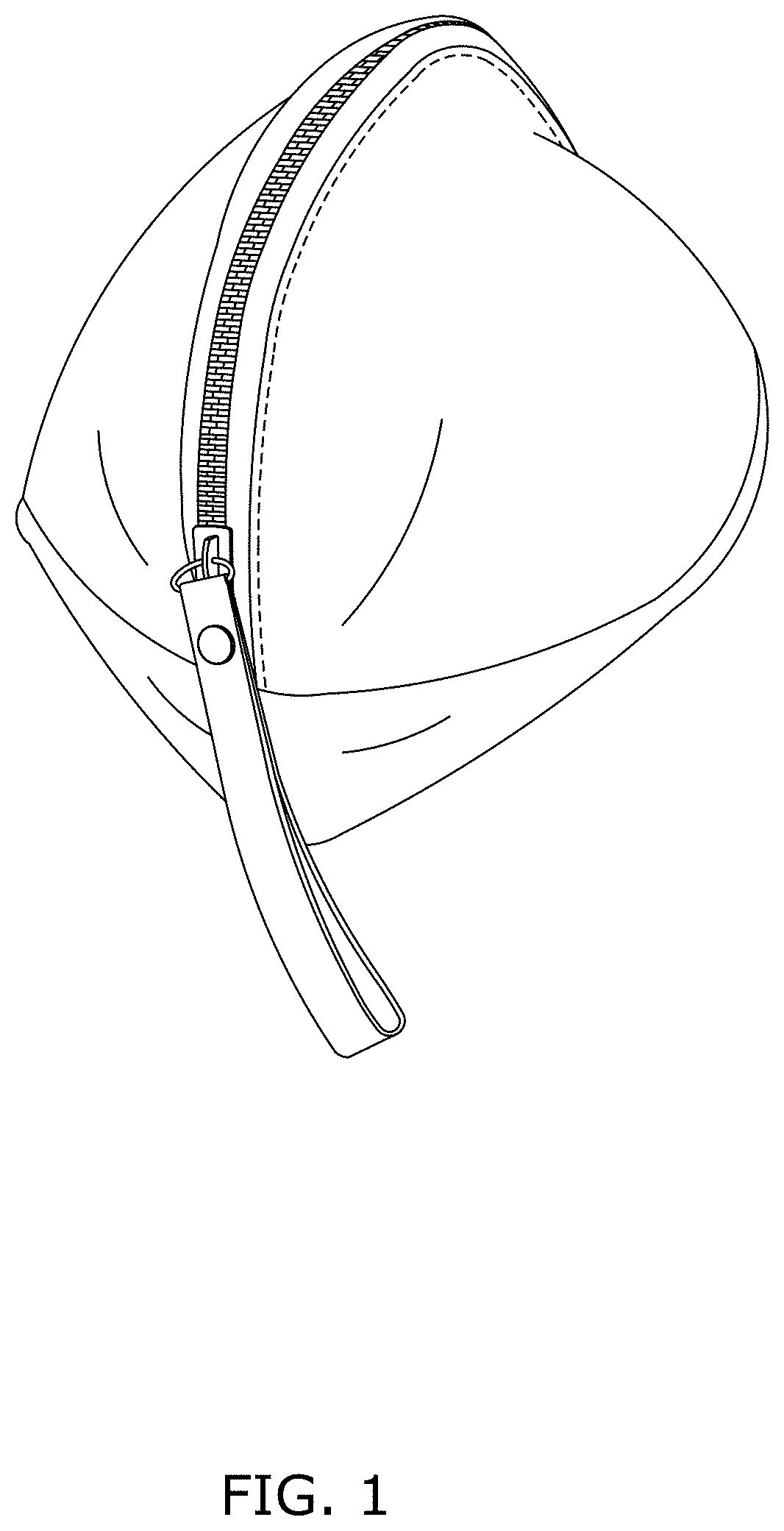 Patent USD1001483 Figure 1 – Breast pump bag