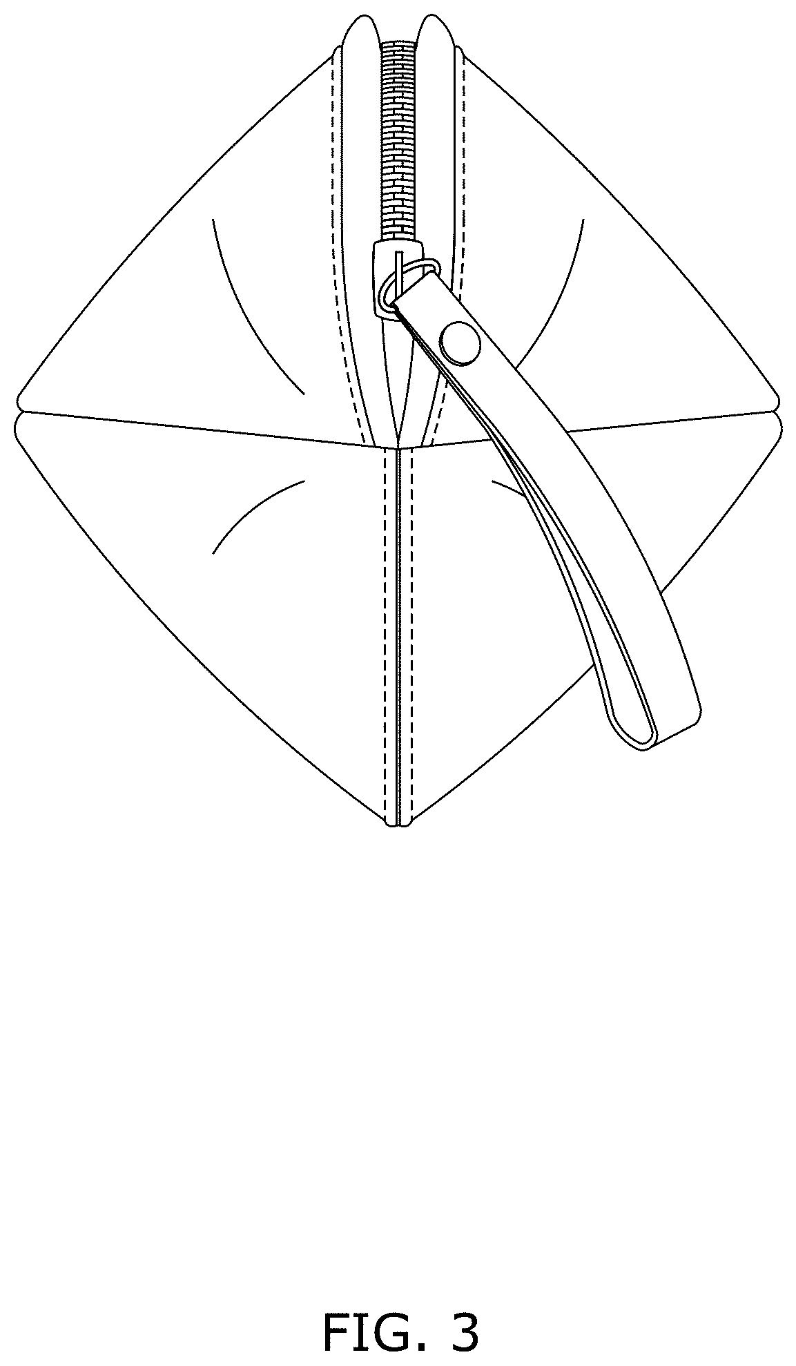 Patent USD1001483 Figure 3 – Breast pump bag