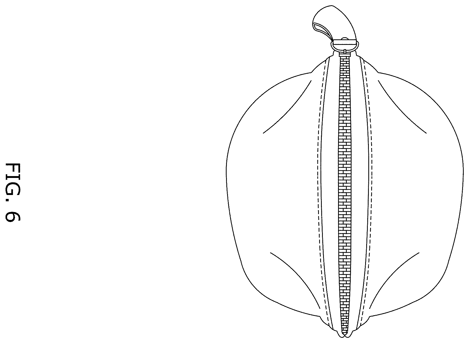 Patent USD1001483 Figure 6 – Breast pump bag