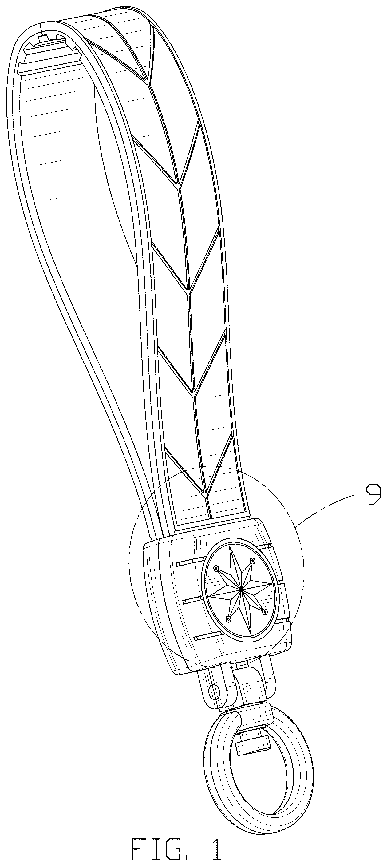 Patent USD1001487 Figure 1 – Key chain
