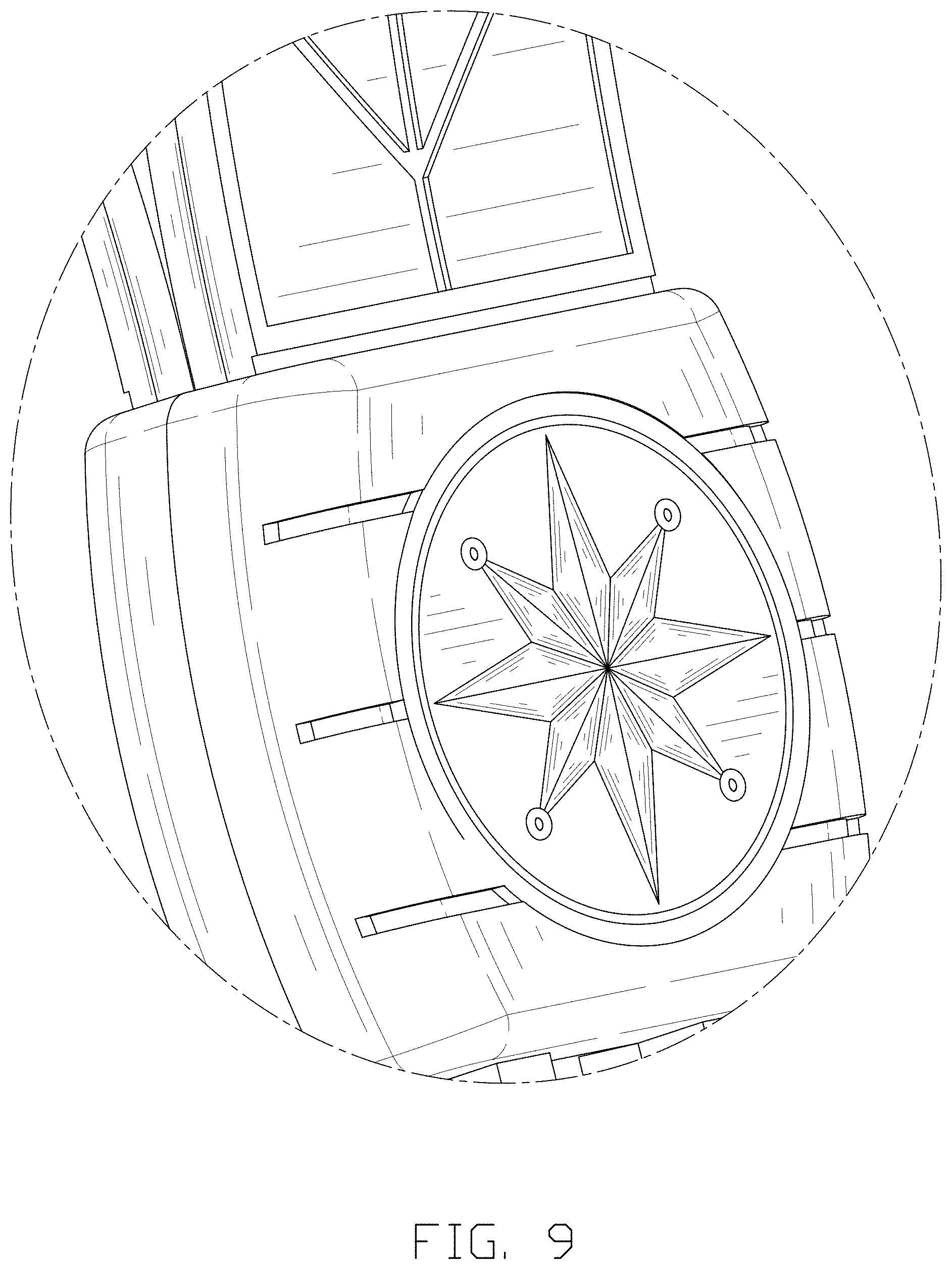 Patent USD1001487 Figure 9 – Key chain
