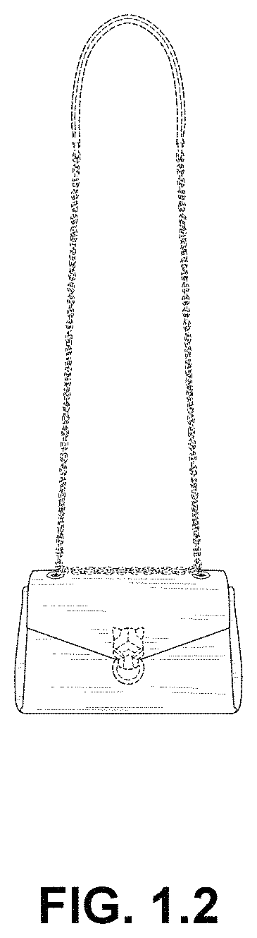 Patent USD1001490 Figure 2 – Bag