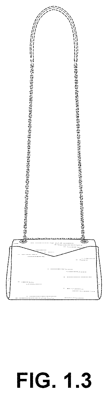 Patent USD1001490 Figure 3 – Bag