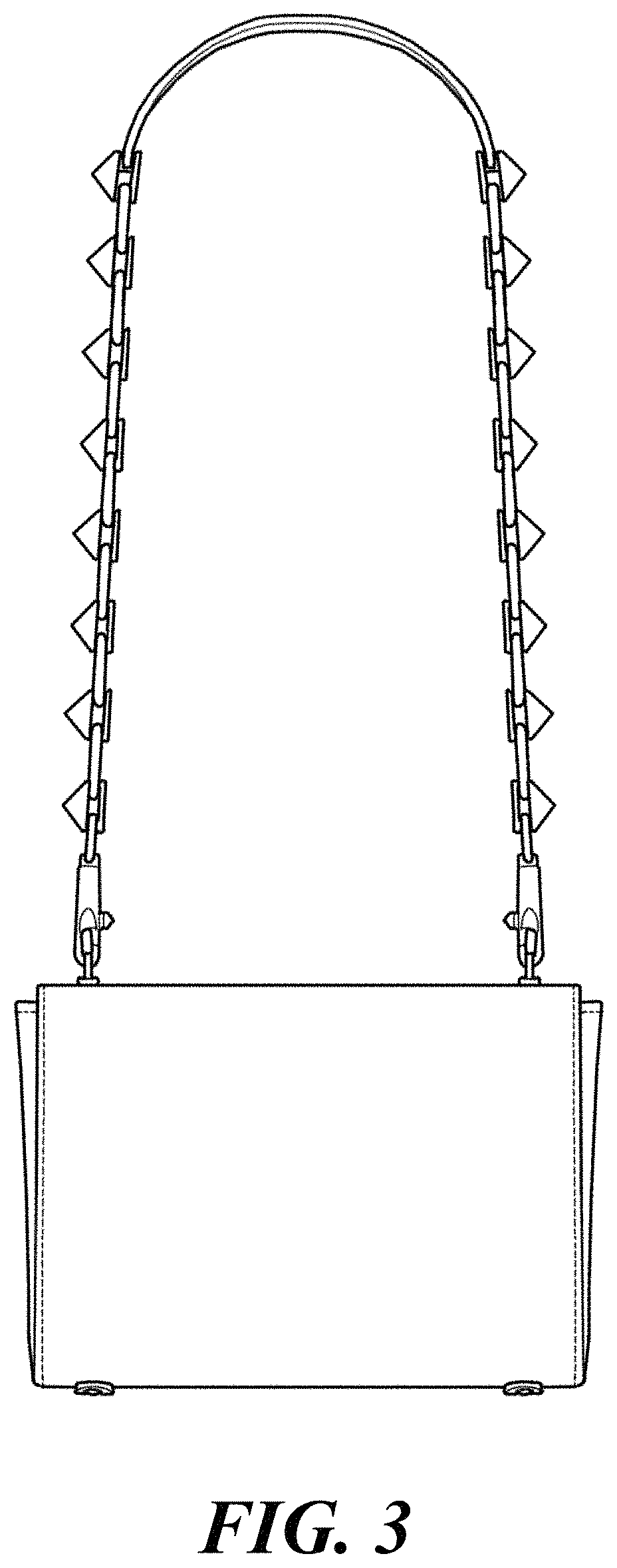 Patent USD1001491 Figure 3 – Bag