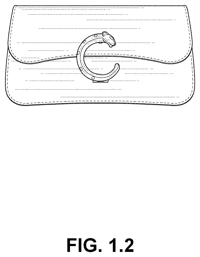 Patent USD1001493 Figure 2 – Handbag