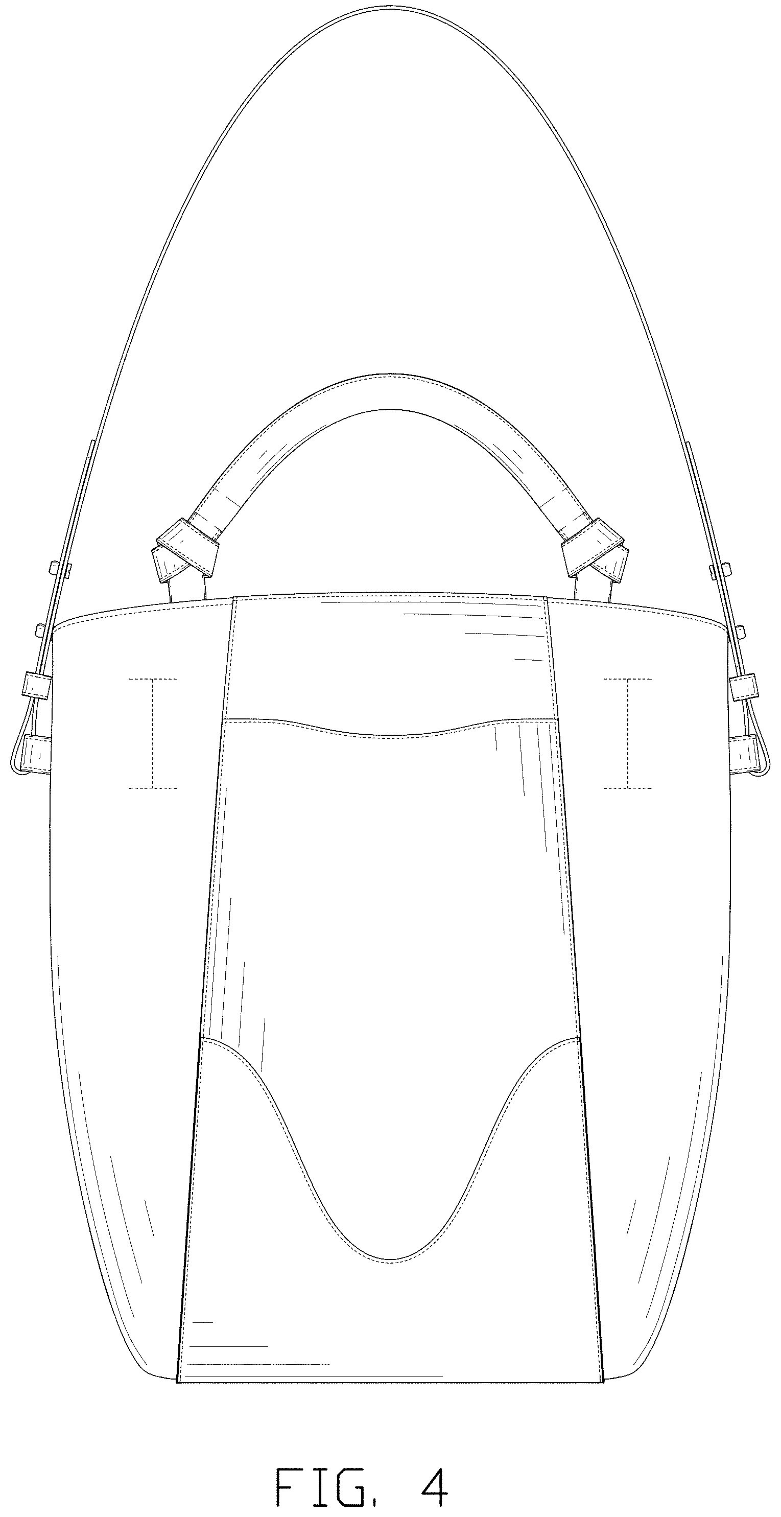 Patent USD1001494 Figure 4 – Bucket bag
