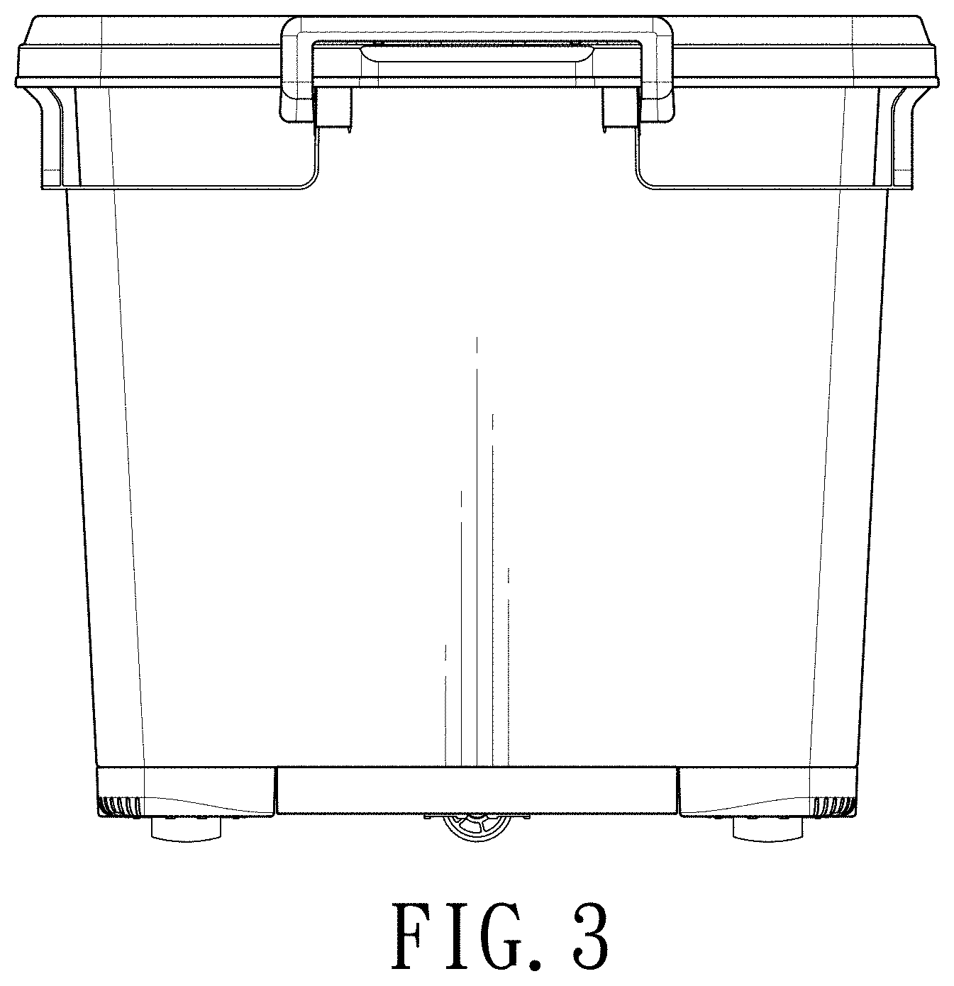 Patent USD1001497 Figure 3 – Container