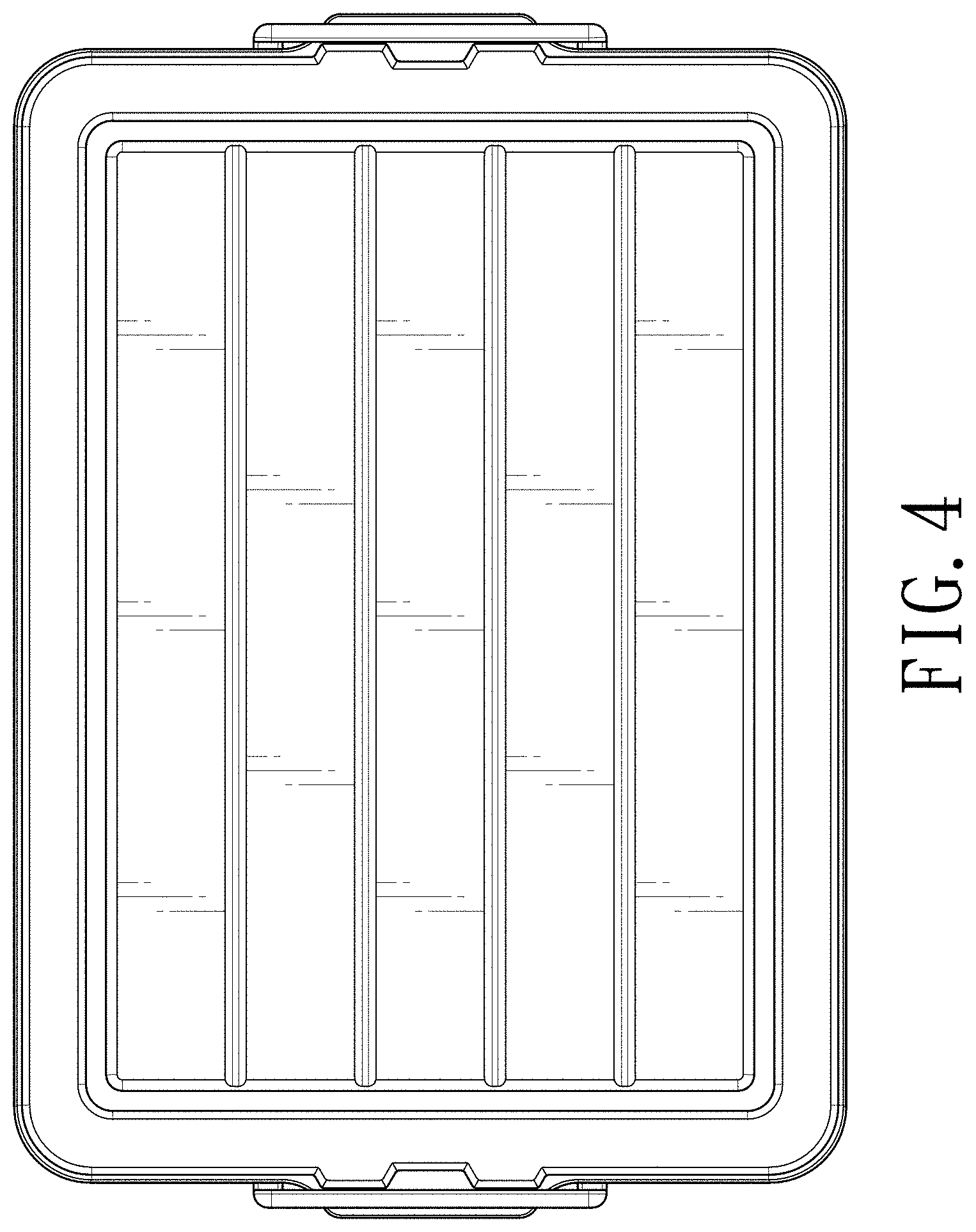 Patent USD1001497 Figure 4 – Container