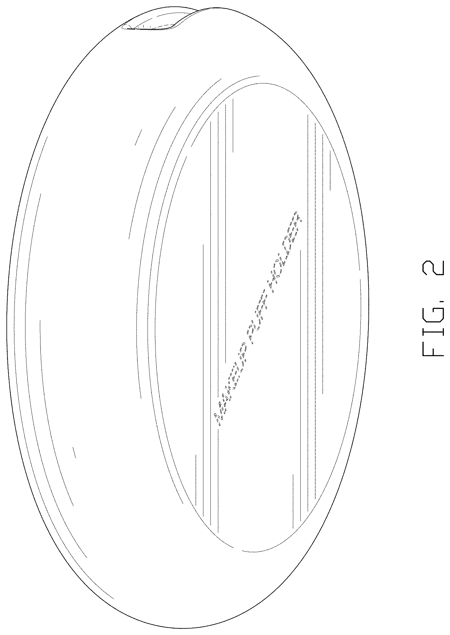 Patent USD1001498 Figure 2 – Makeup bag