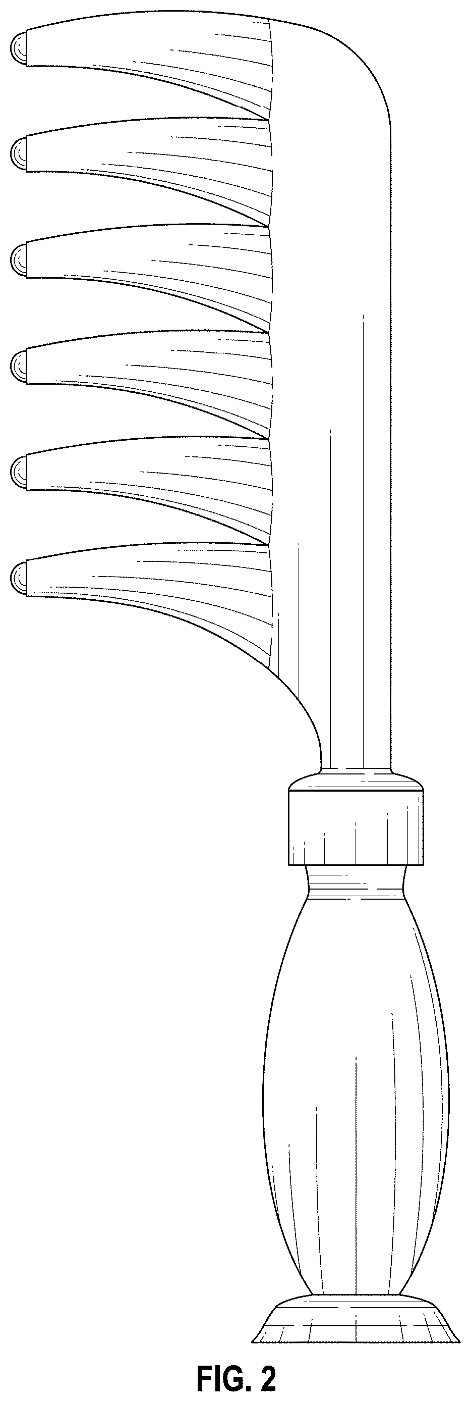 Patent USD1001507 Figure 2 – Fluid-dispensing comb