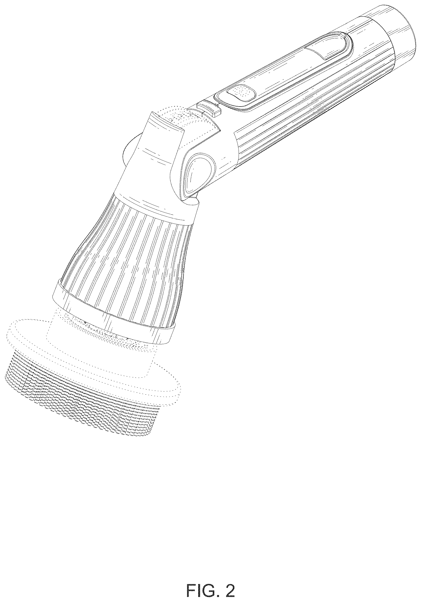 Patent USD1001508 Figure 2 – Cleaning brush handle