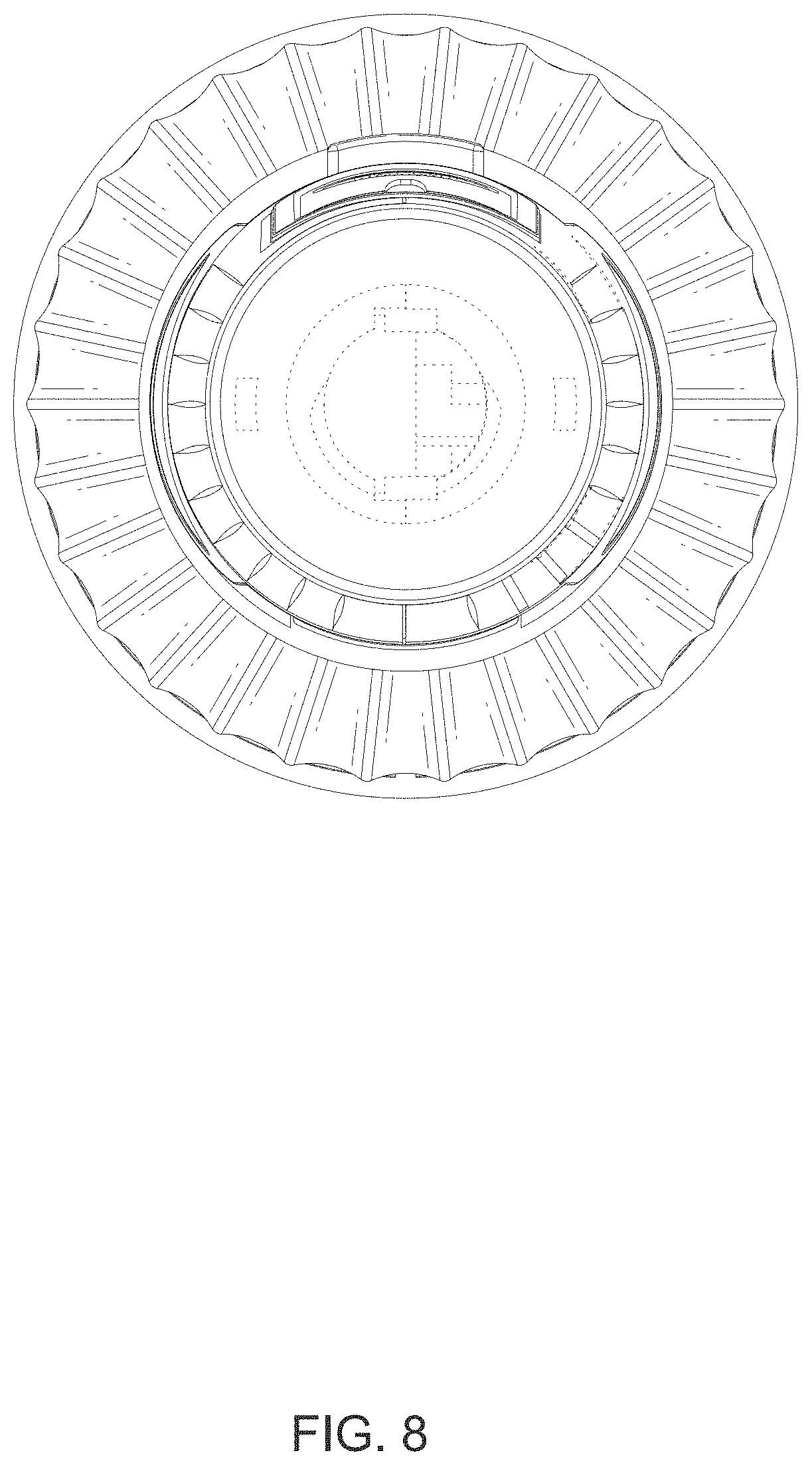Patent USD1001508 Figure 8 – Cleaning brush handle