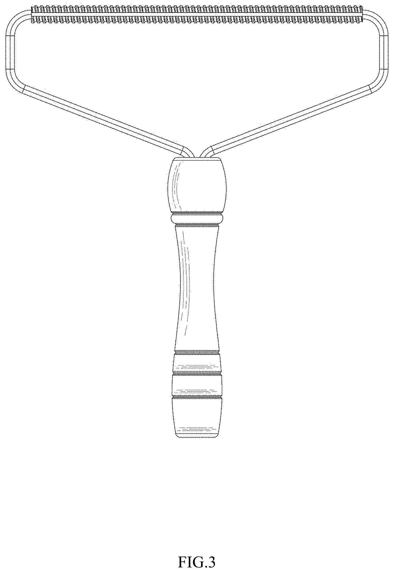 Patent USD1001509 Figure 3 – Hair removal brush