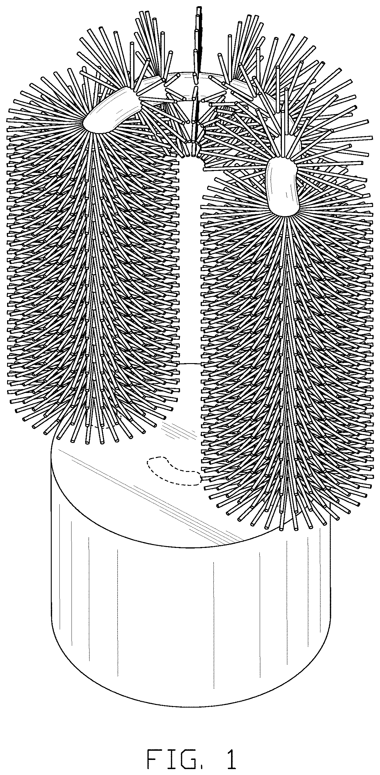 Patent USD1001510 — Brush head — Figure 1