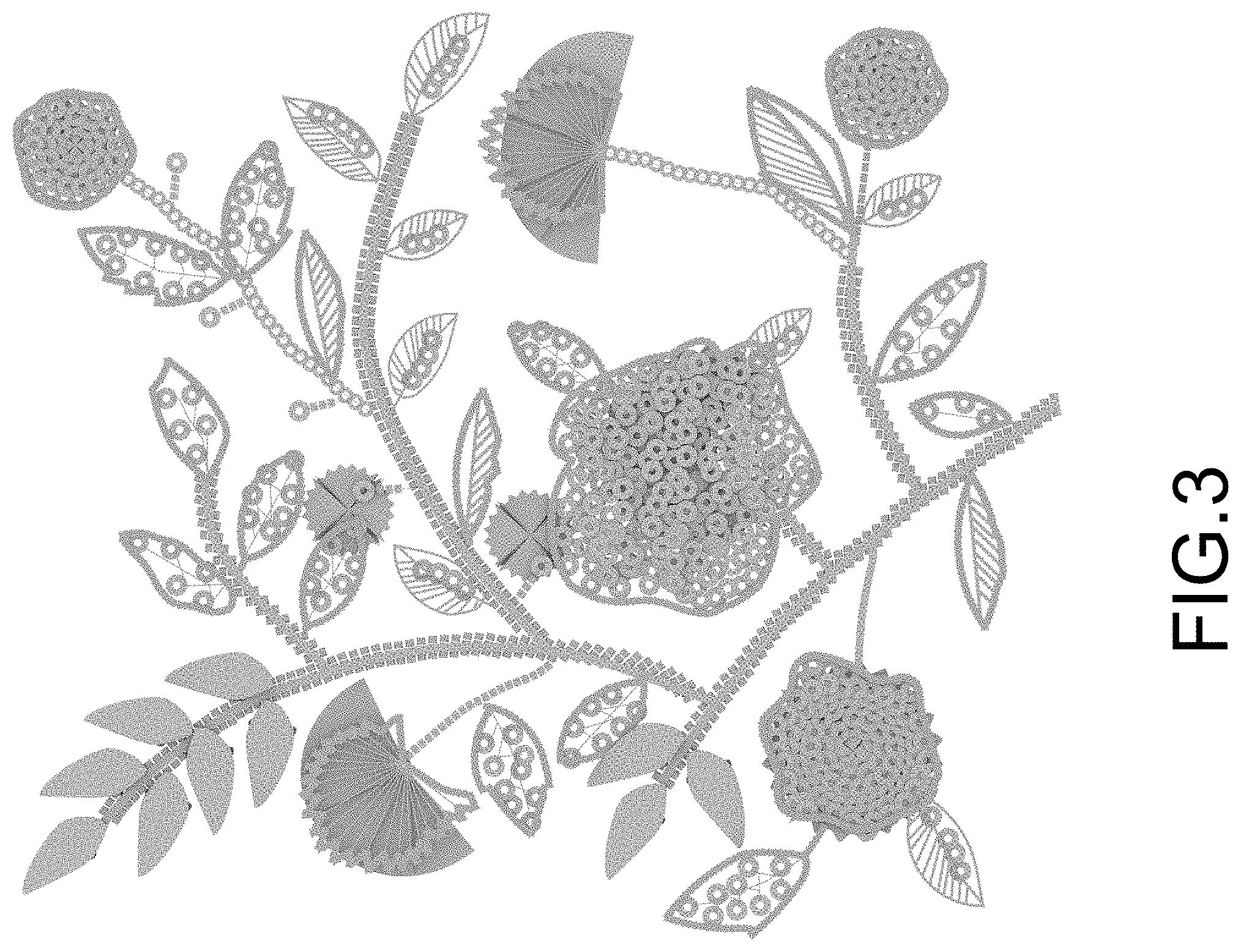 Patent USD1001514 Figure 3 – Beaded blossom applique