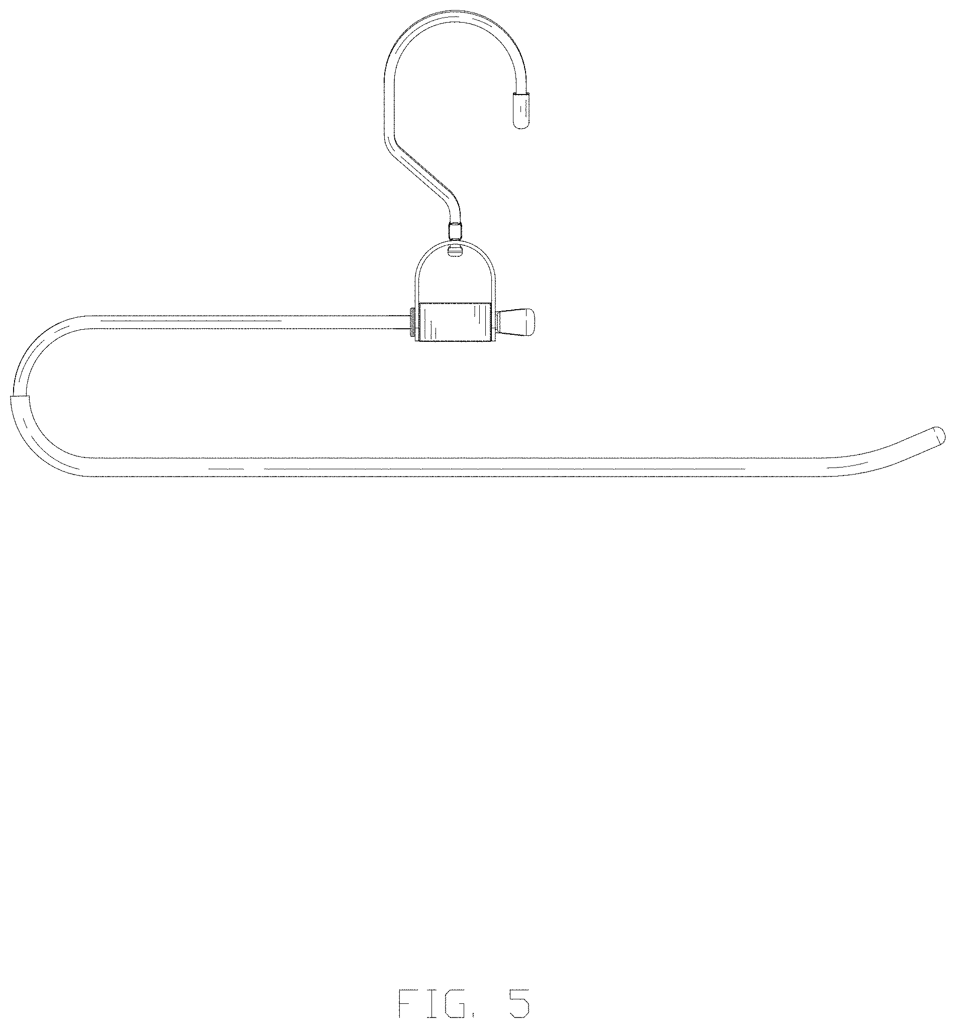 Patent USD1001515 Figure 5 – Trouser hanger