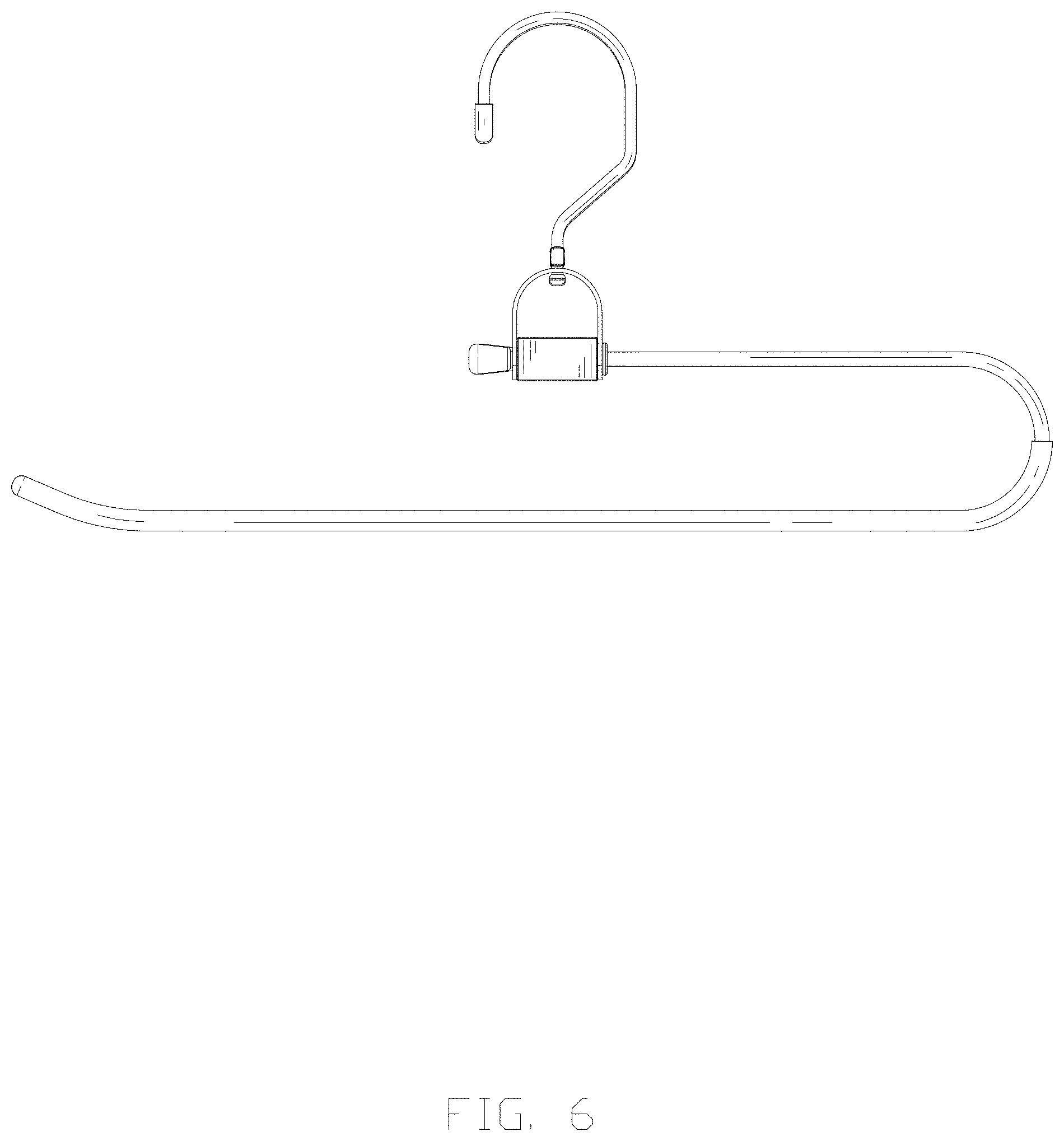 Patent USD1001515 Figure 6 – Trouser hanger