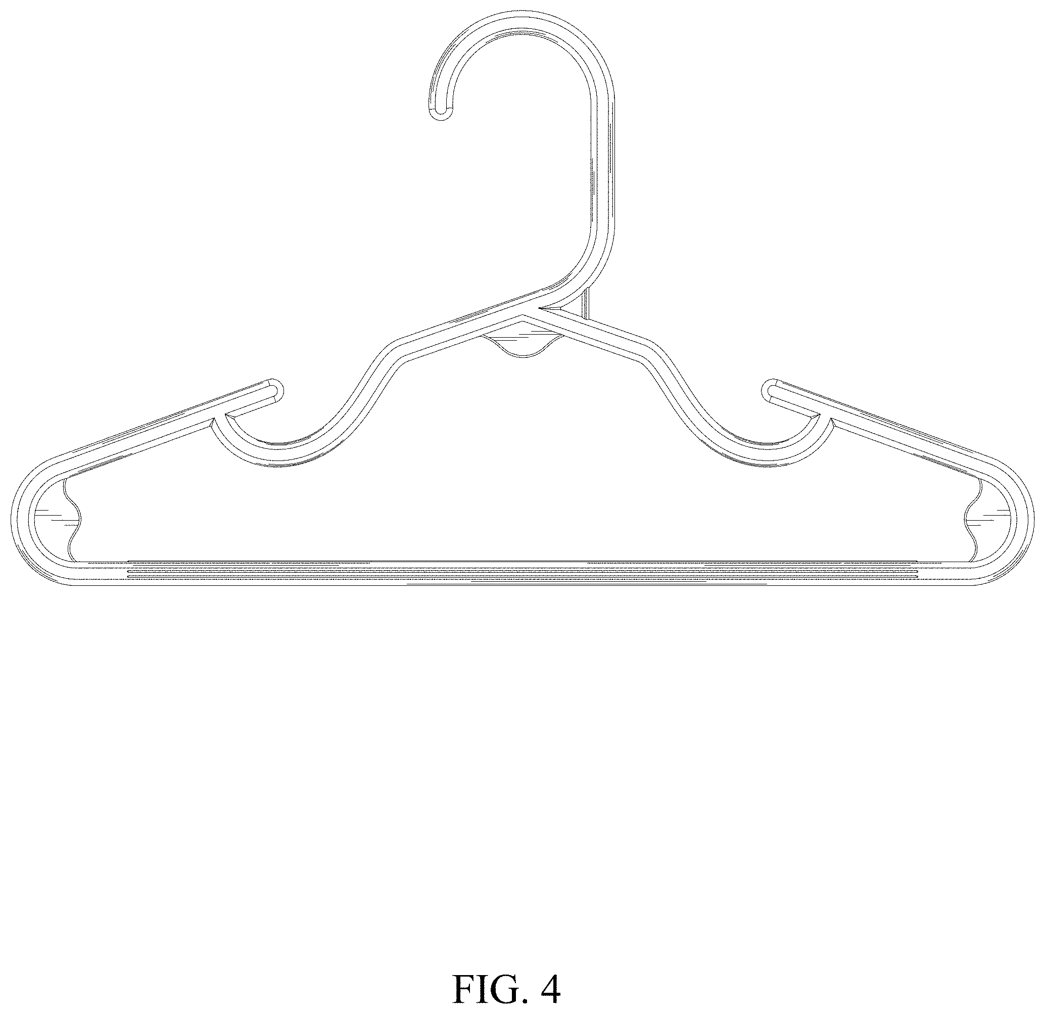 Patent USD1001516 Figure 4 – Coat hanger