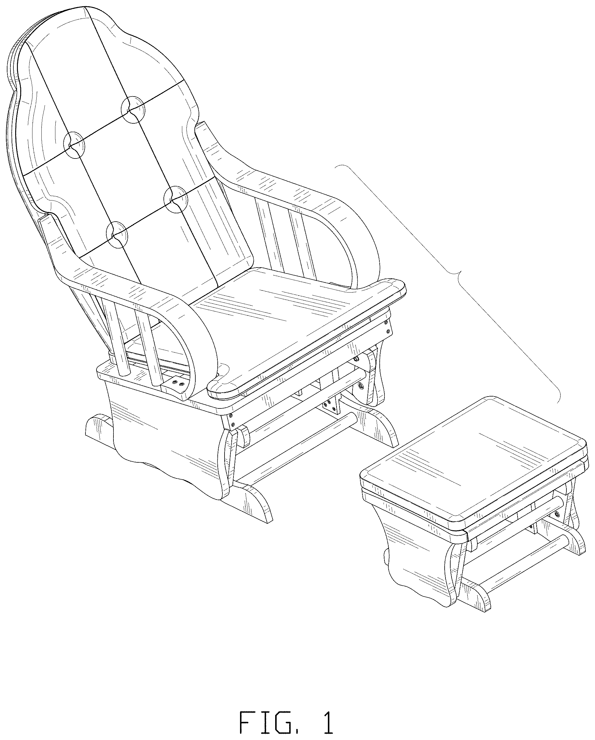 Patent USD1001519 Figure 1 – Chair set