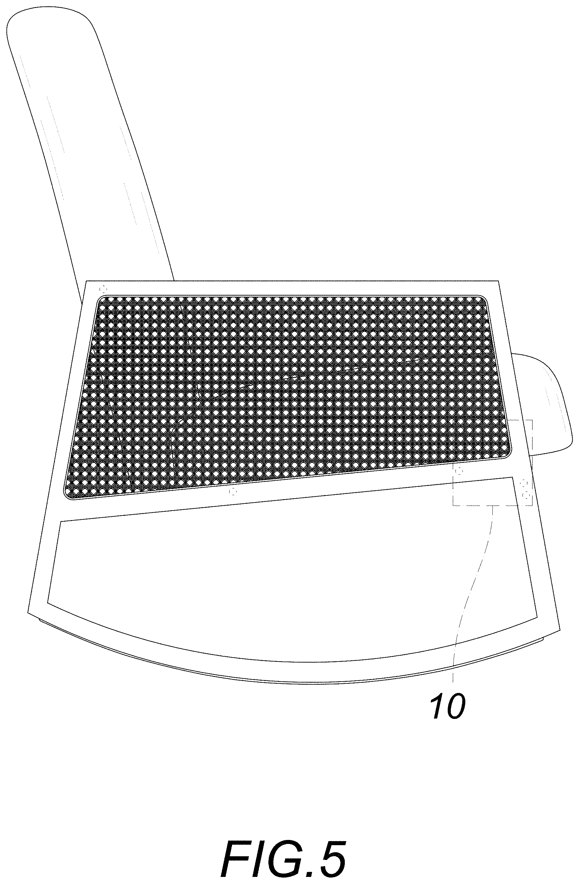 Patent USD1001520 Figure 5 – Rocking chair
