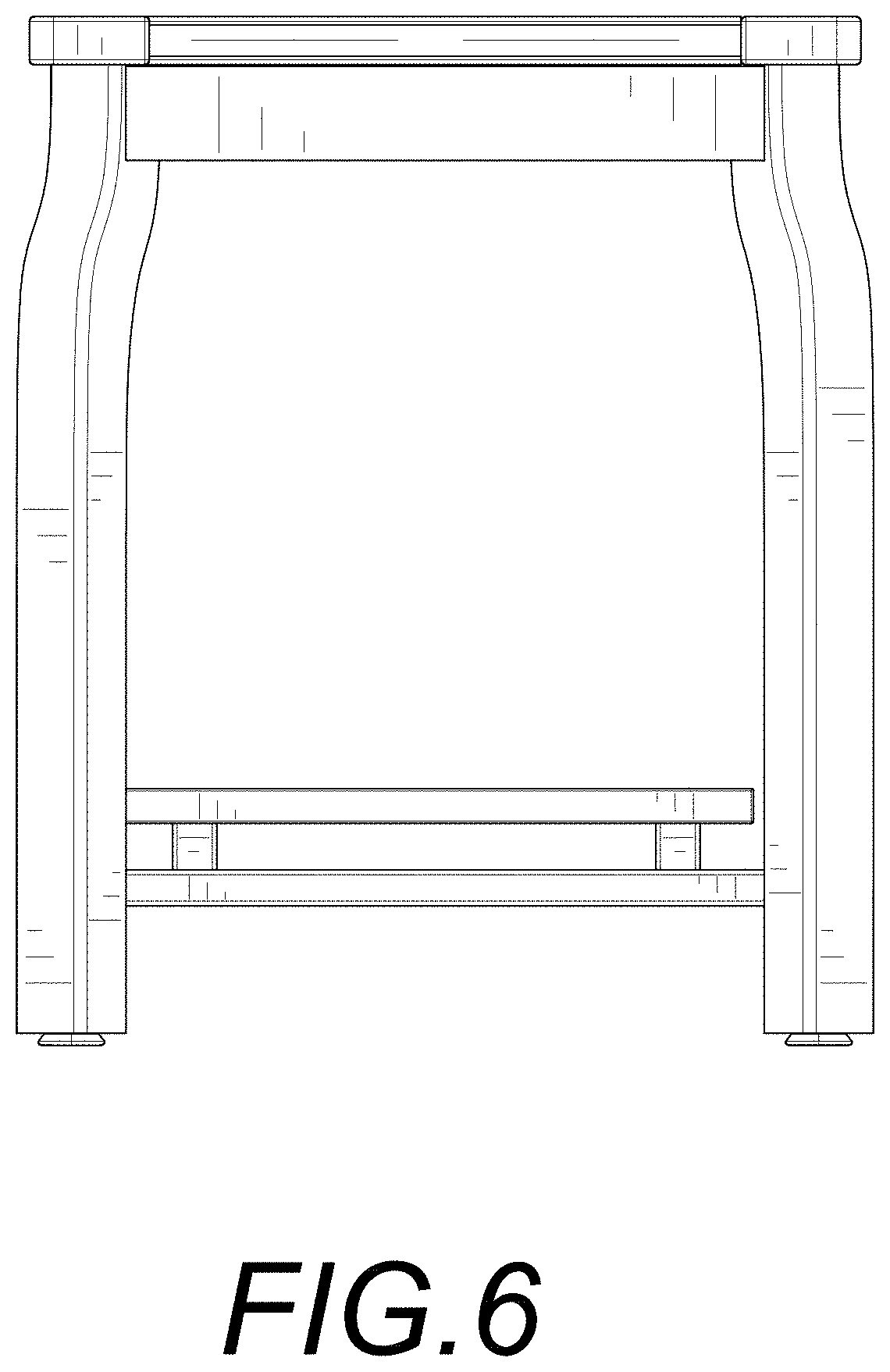 Patent USD1001522 Figure 6 – Shower bench