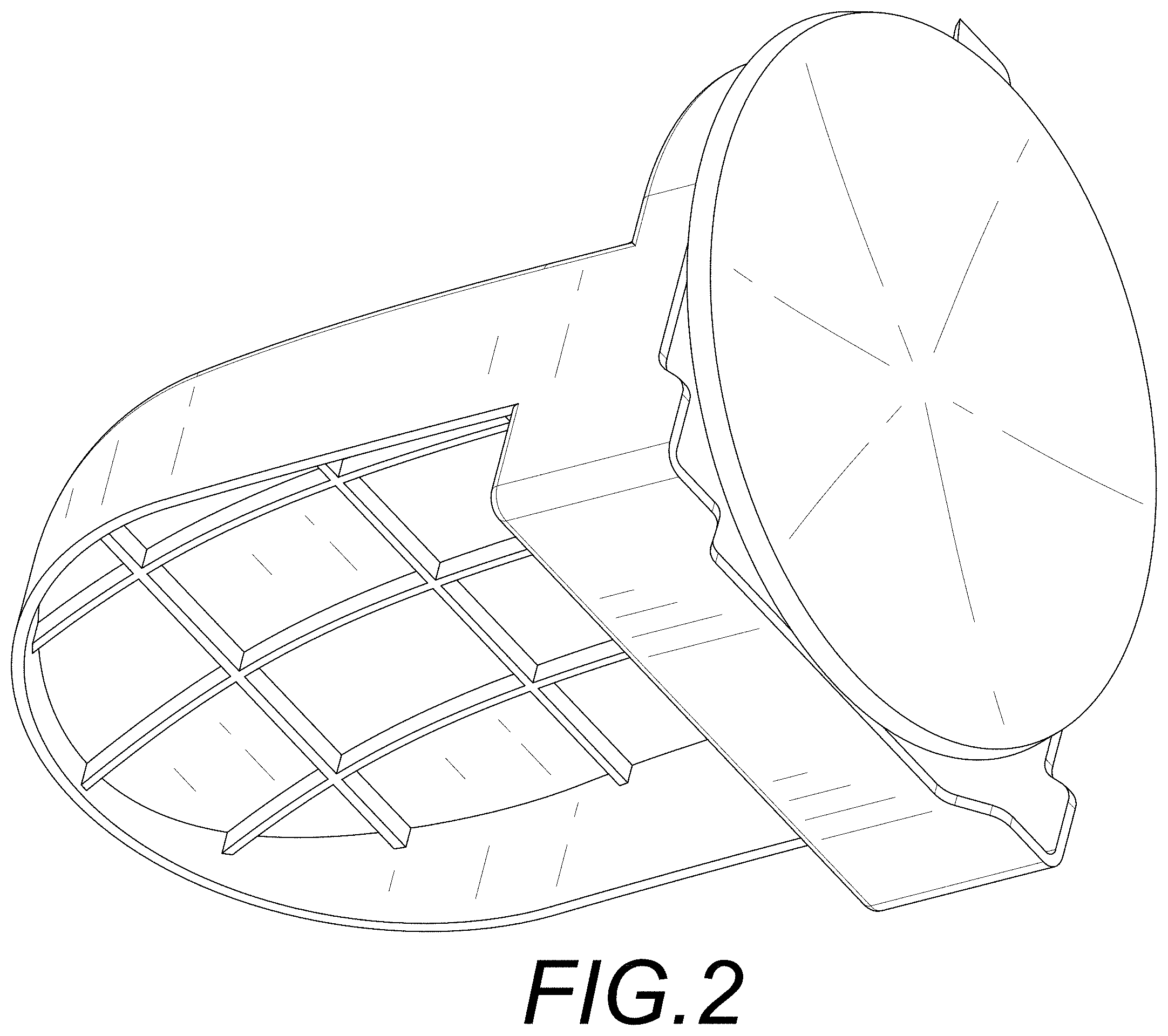 Patent USD1001523 Figure 2 – Foot rest