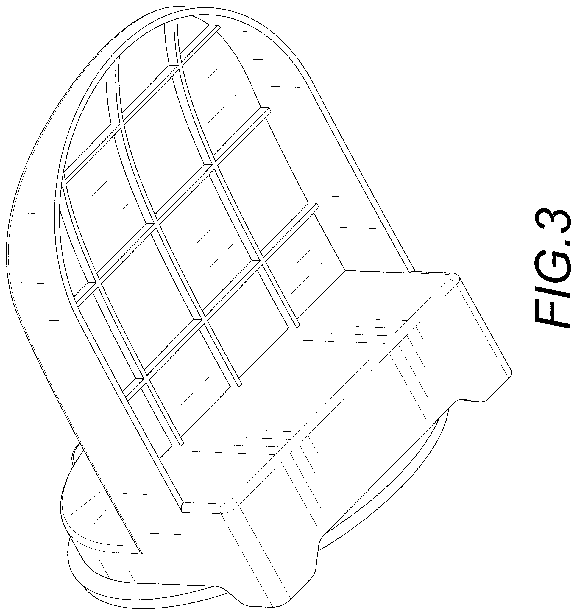 Patent USD1001523 Figure 3 – Foot rest